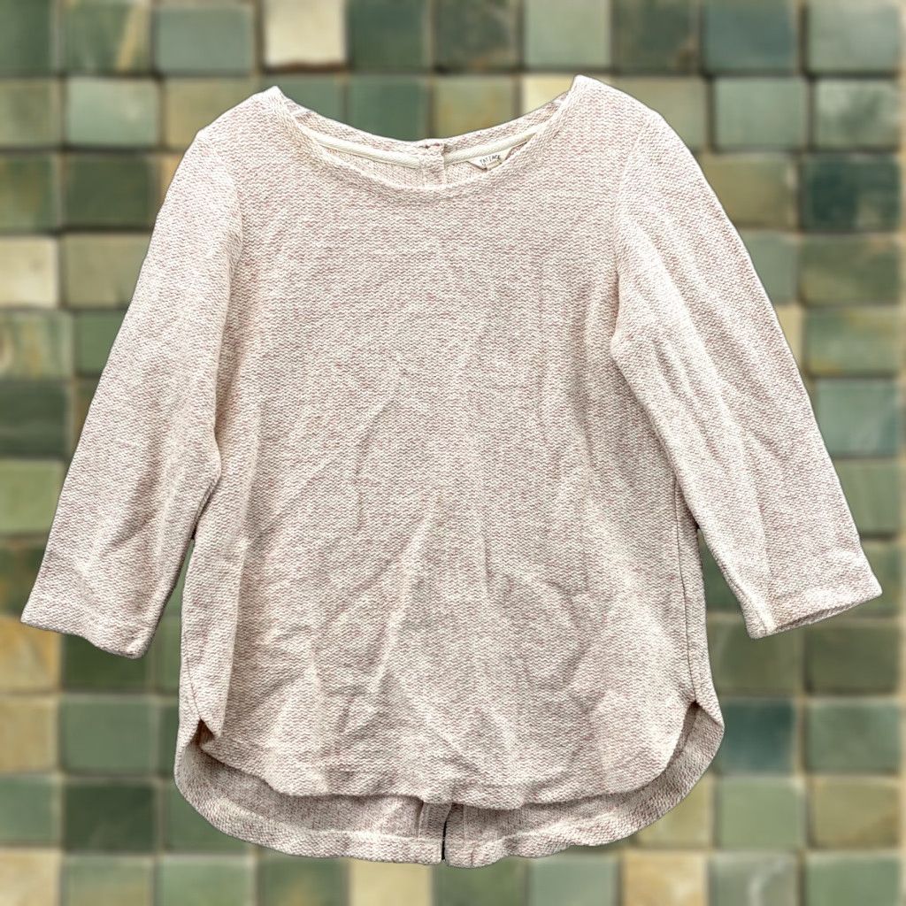 FatFace Fat Face Sweater Womens 4 Pink Heather Button Down Back Drop Cut Academia Preppy Shirt Ladies 4 Pink Heather 90s Preppy Fat Face Size S / US 4 / IT 40 - 1 Thumbnail