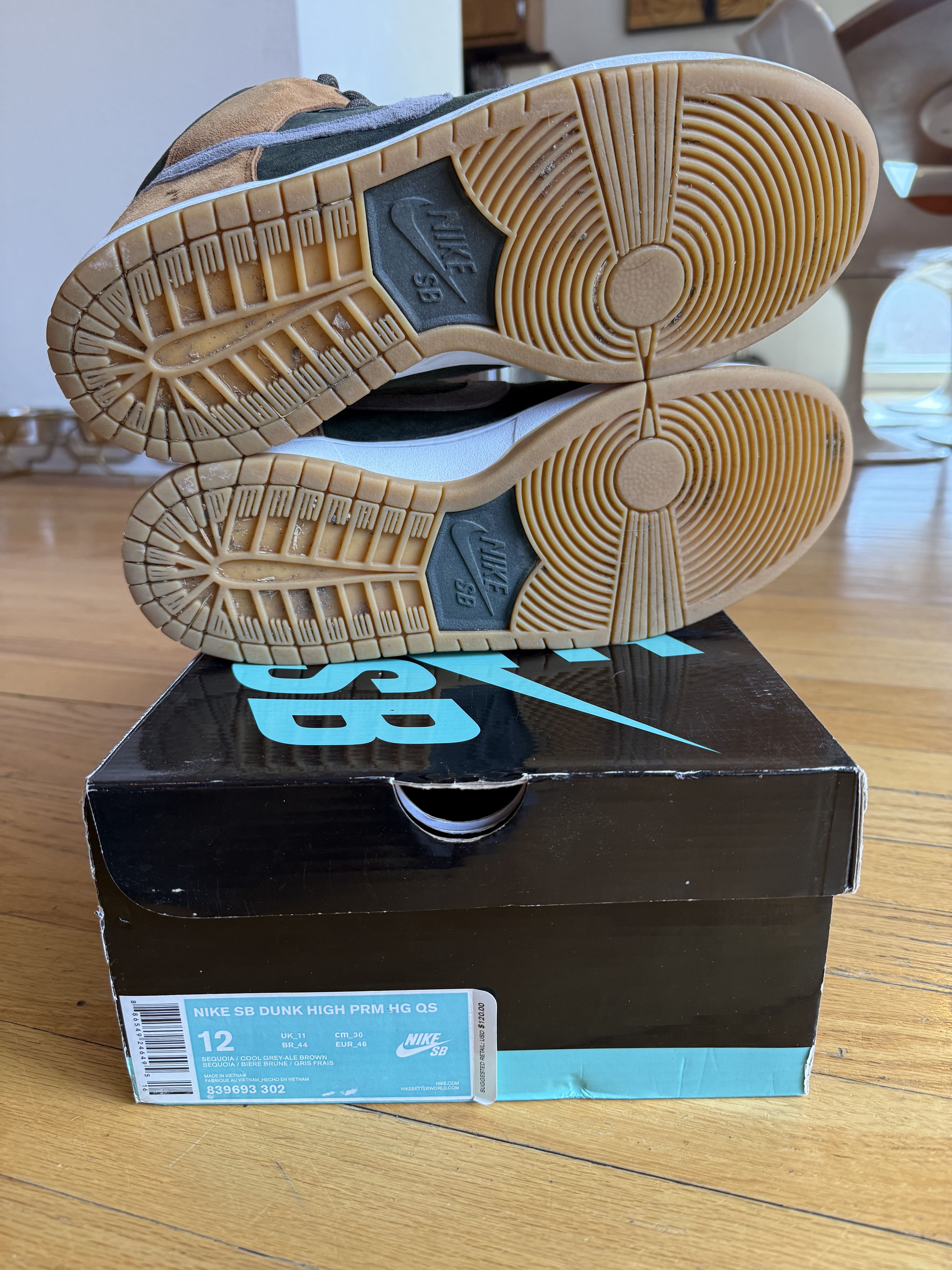 Nike SB NikeSB Dunk PRM High Sequoia-"Homegrown" - W/ OG Box Size12 Size US 12 / EU 45 - 5 Thumbnail