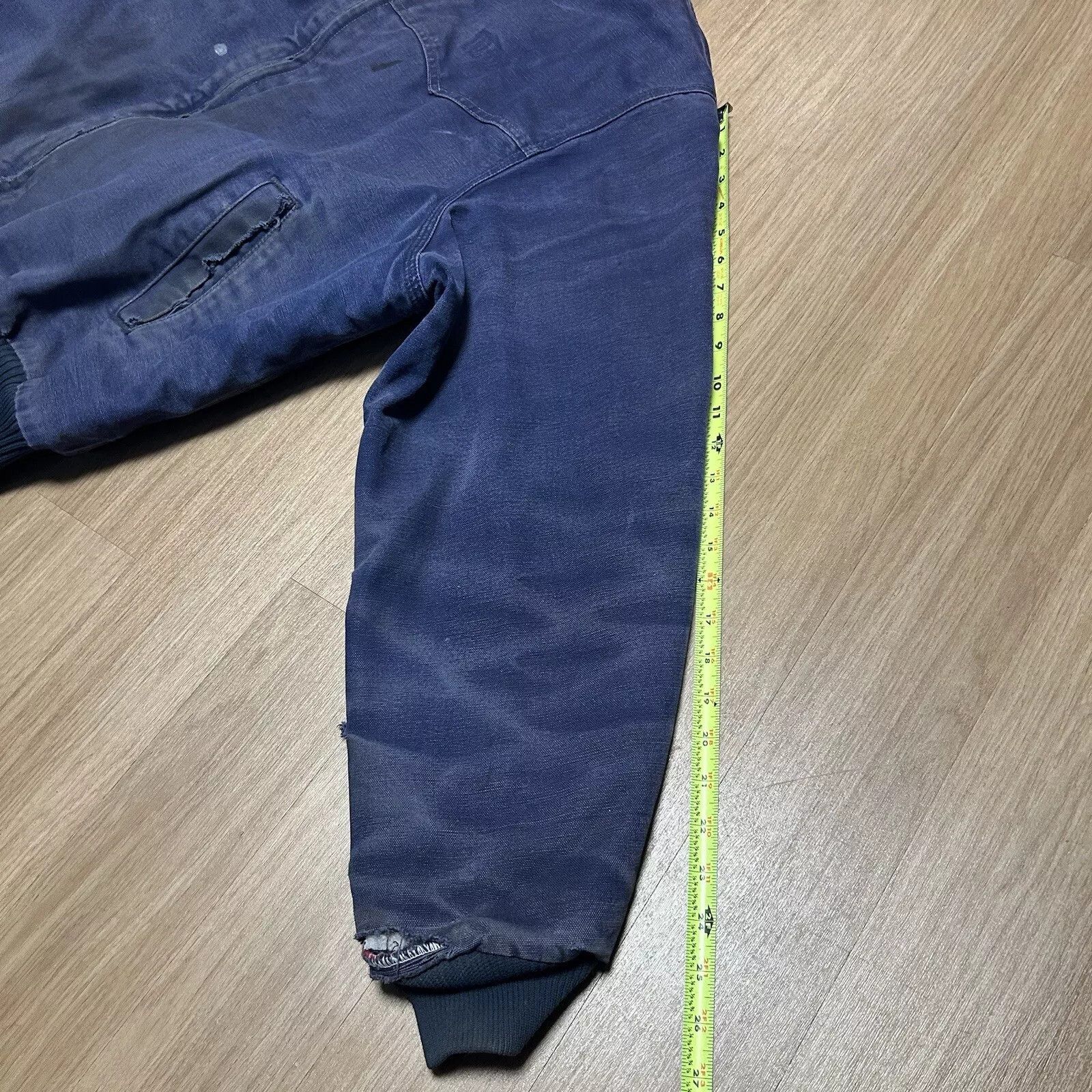 Carhartt Vintage Carhartt Navy Blue Faded Distressed Santa Size US XL / EU 56 / 4 - 2 Thumbnail