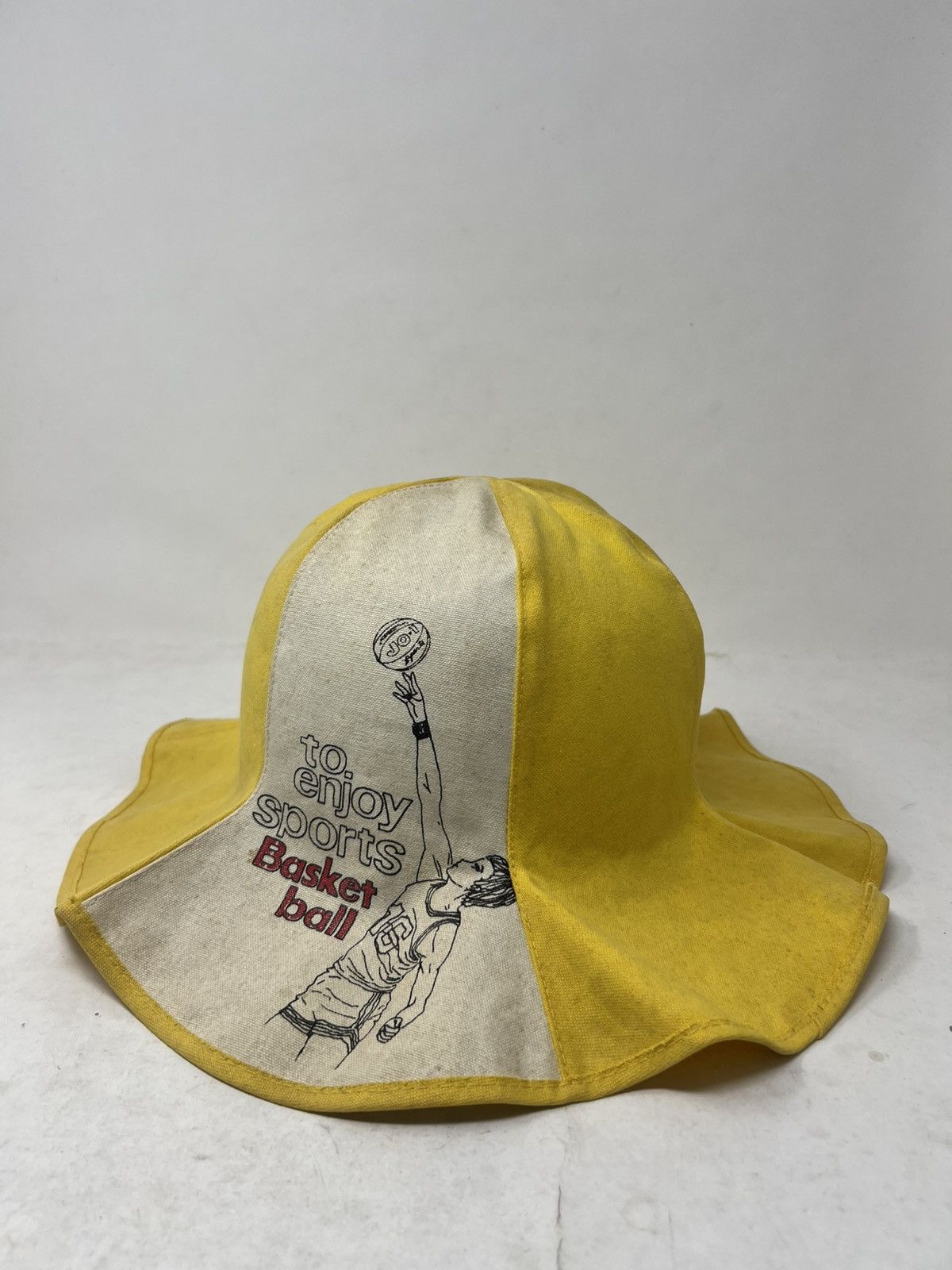 Vintage Vintage Bucket Hat "To Enjoy Sports Basketball" Size ONE SIZE - 2 Thumbnail