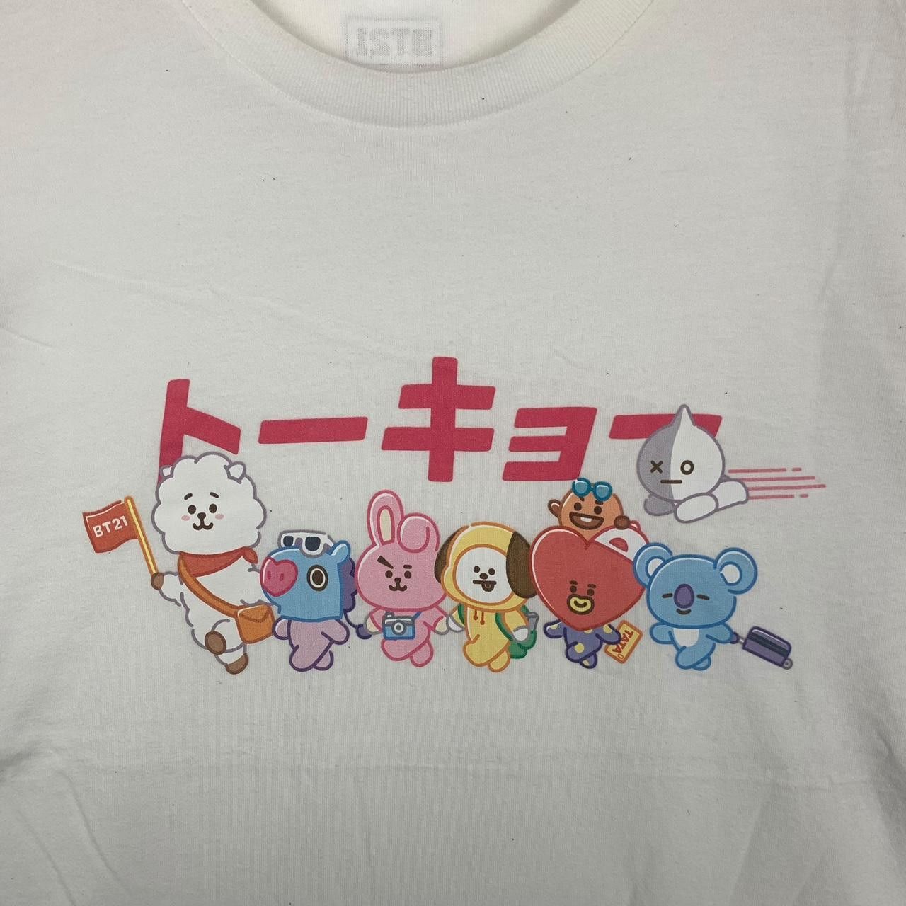 Other BT21 LINE Character Usagi Kyowa Meccha Baggy Tee Shirt Top Size L / US 10 / IT 46 - 5 Thumbnail