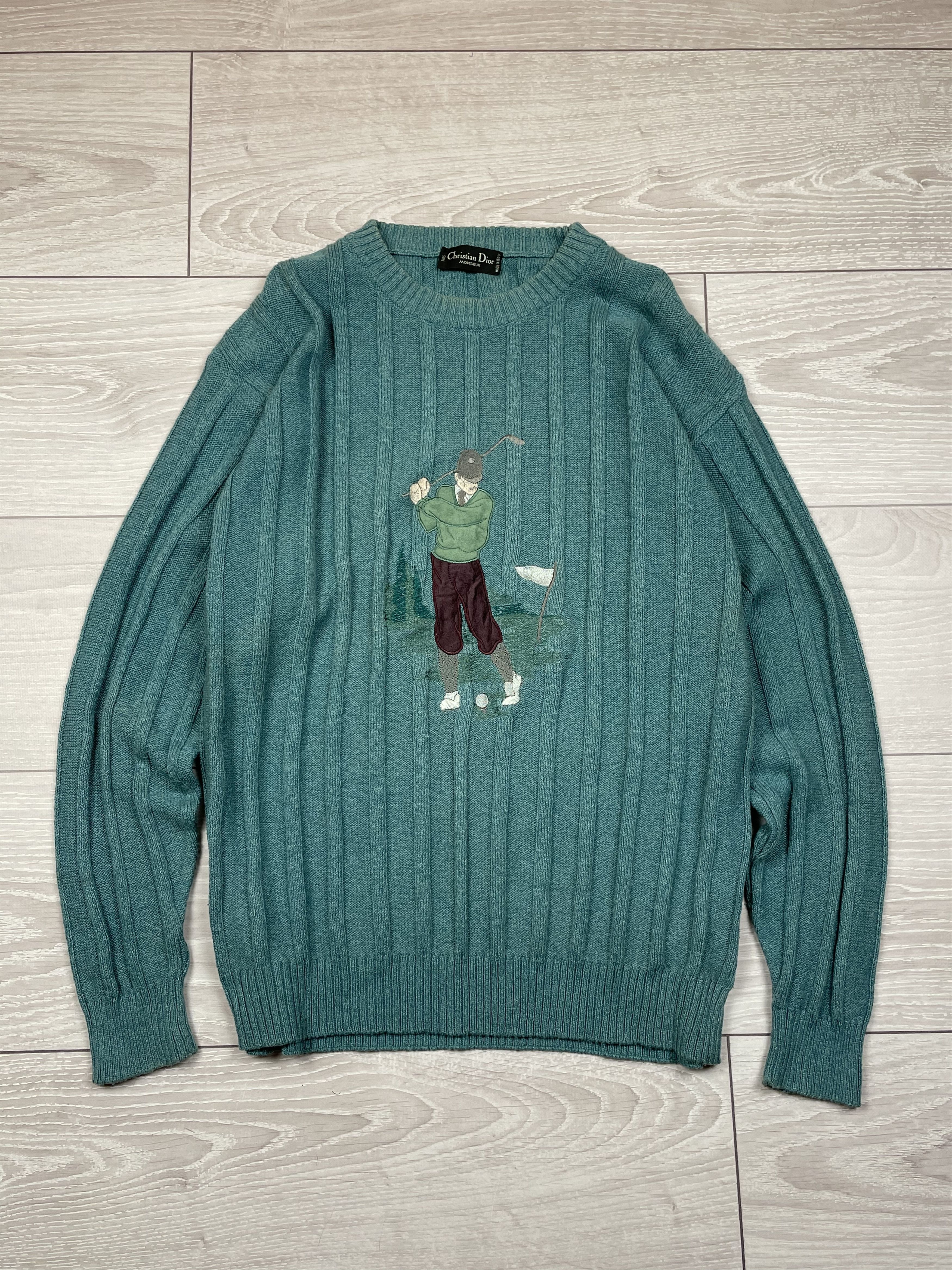 Christian Dior Monsieur Christian Dior Monsieur Knitwear Golf Sweater Vintage 90s Size US L / EU 52-54 / 3 - 1 Thumbnail