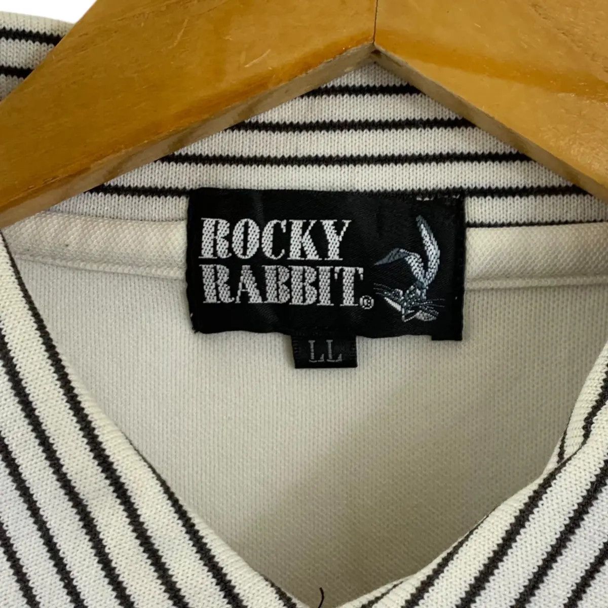 Vintage Vintage ROCKY RABBIT HOLLYWOOD Polo Tee Shirt Size US XL / EU 56 / 4 - 3 Thumbnail