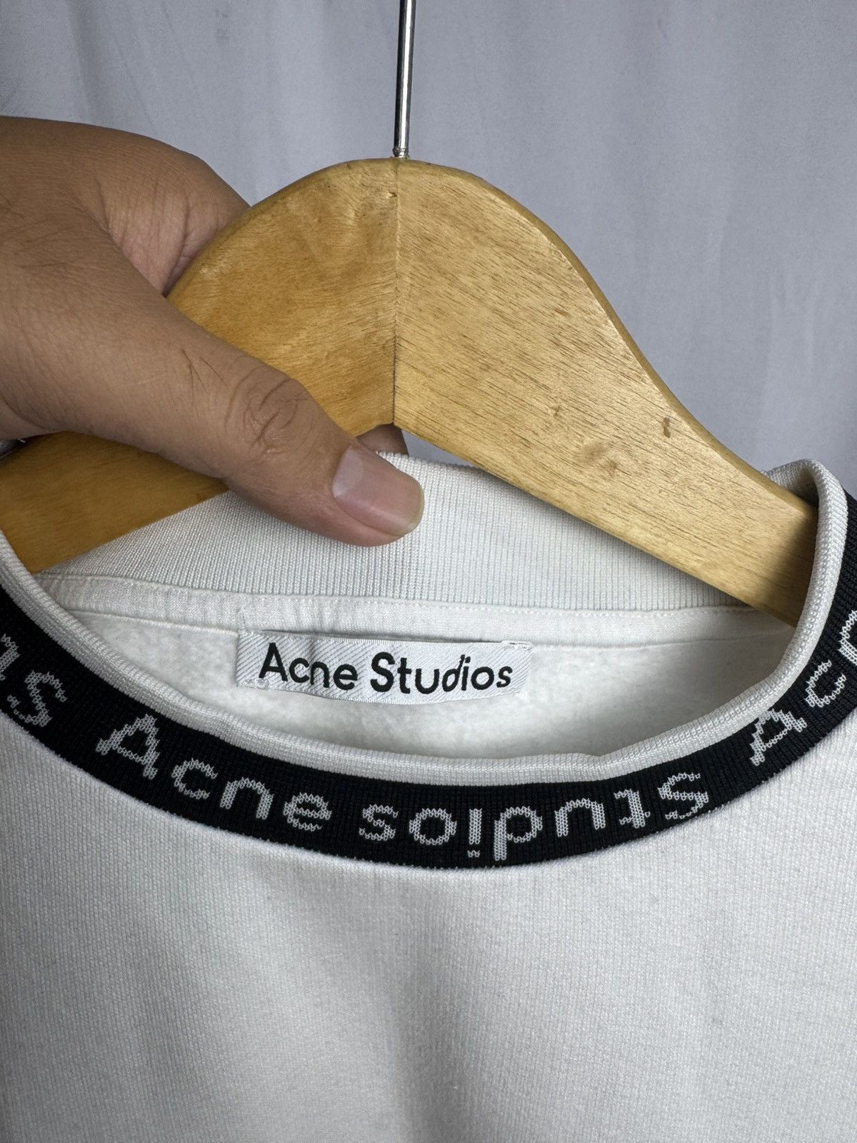 Acne Studios Acne Studios Fulton Logo Rib Sweatshirt Size US S / EU 44-46 / 1 - 5 Thumbnail