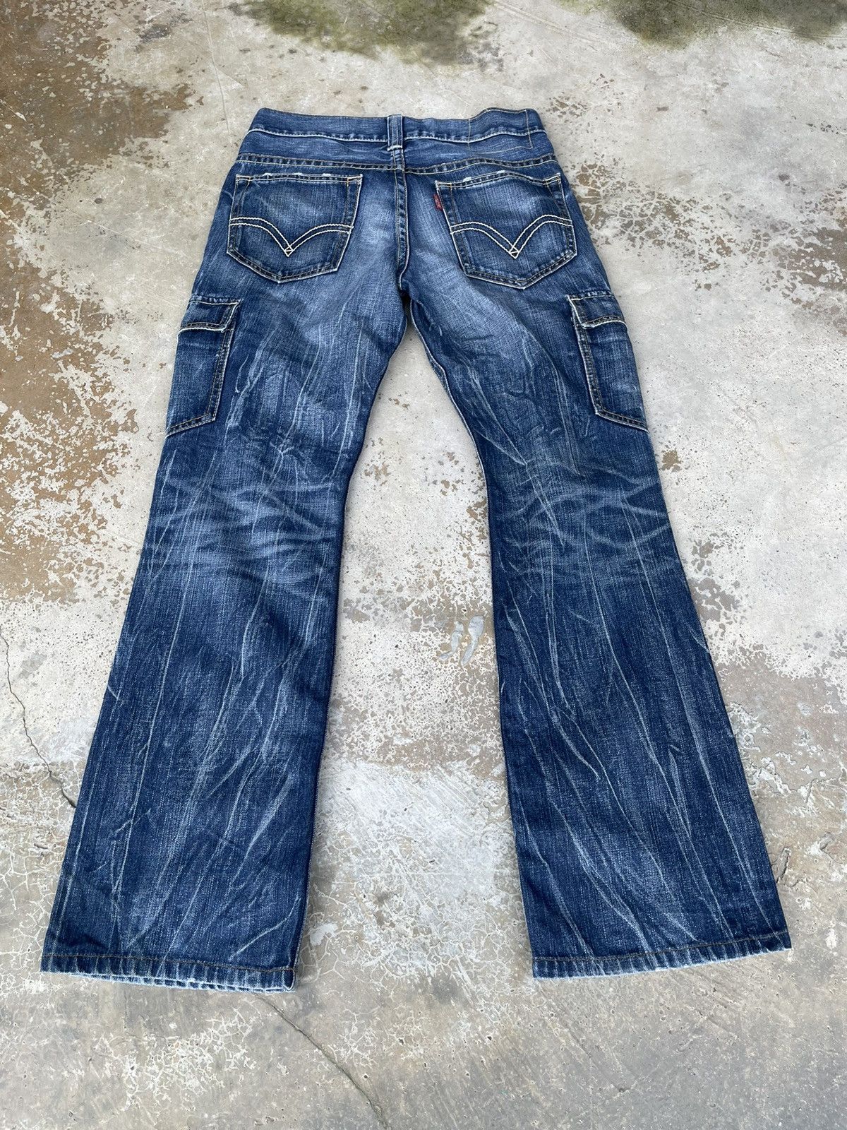 Levi's Vintage Levis Denim Cargo Flare Jeans Size US 32 / EU 48 - 3 Thumbnail