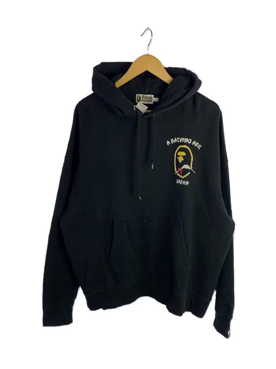Bape A BATHING APE BAJAPAN LOOSE FIT PULLOVER HOODIE BLACK SIZE L Size US L / EU 52-54 / 3 - 1 Thumbnail