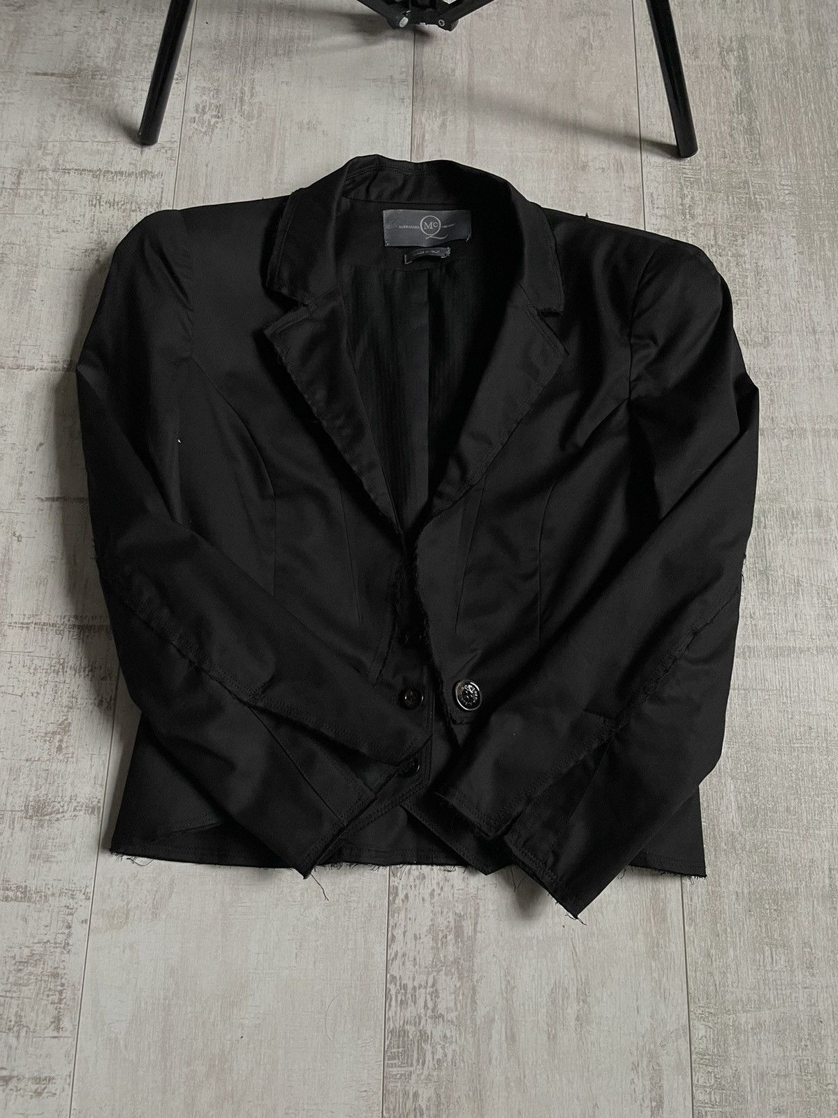 Alexander McQueen Alexander McQueen Blazer Black Luxury Distressed Fabric RARE Size M / US 6-8 / IT 42-44 - 6 Thumbnail