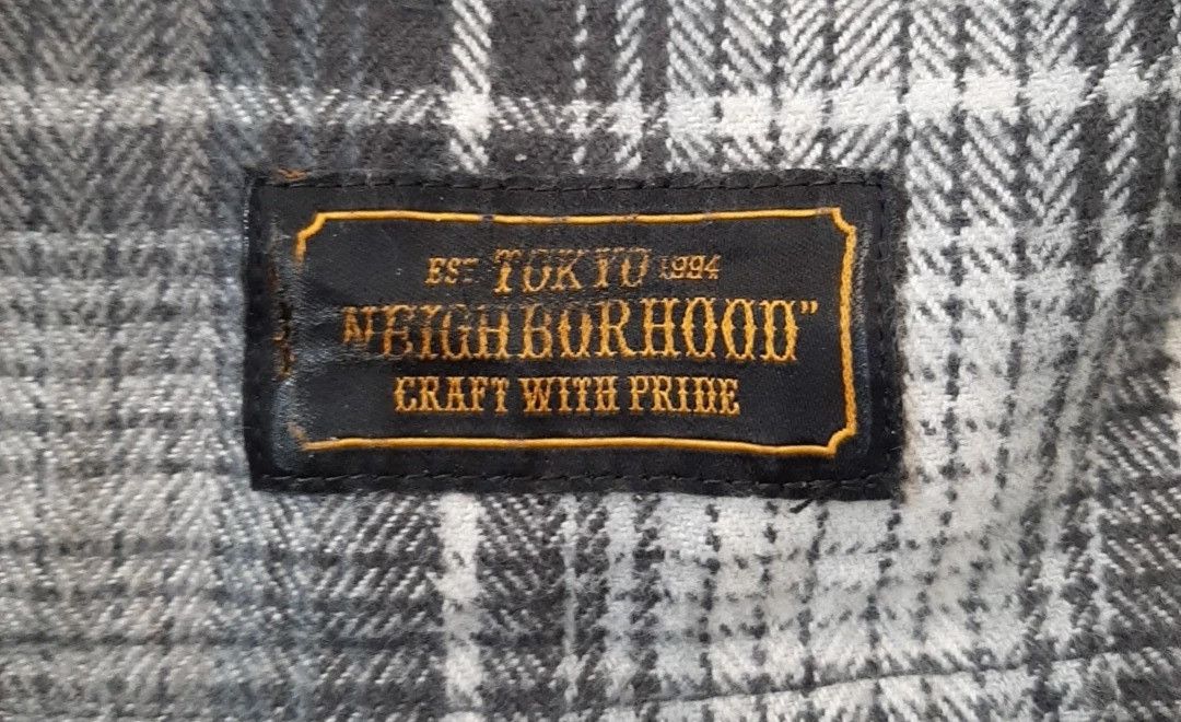 Neighborhood NEIGHBORHOOD Grey Plaid Flannel Shirt XL Crafted With Pride Size US XL / EU 56 / 4 - 3 Thumbnail
