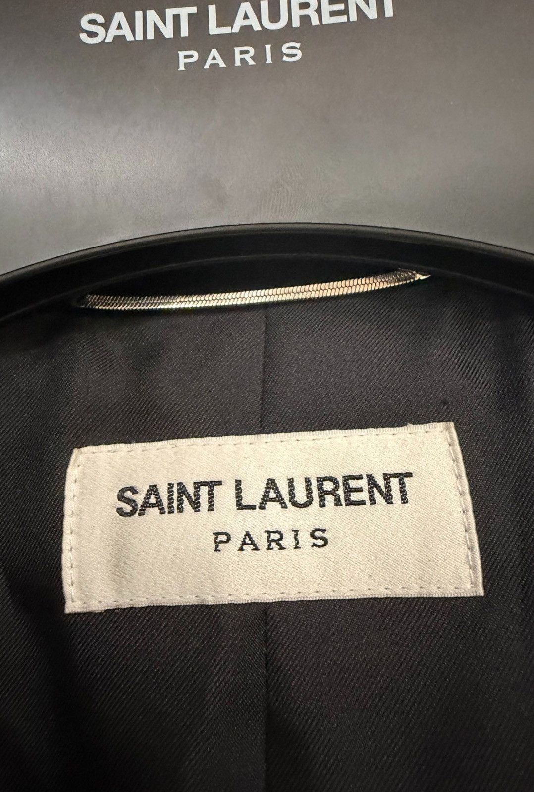 Saint Laurent Paris Saint Laurent 22FW Velvet Peak Lapel Smoking Jacket Size 52S - 2 Thumbnail