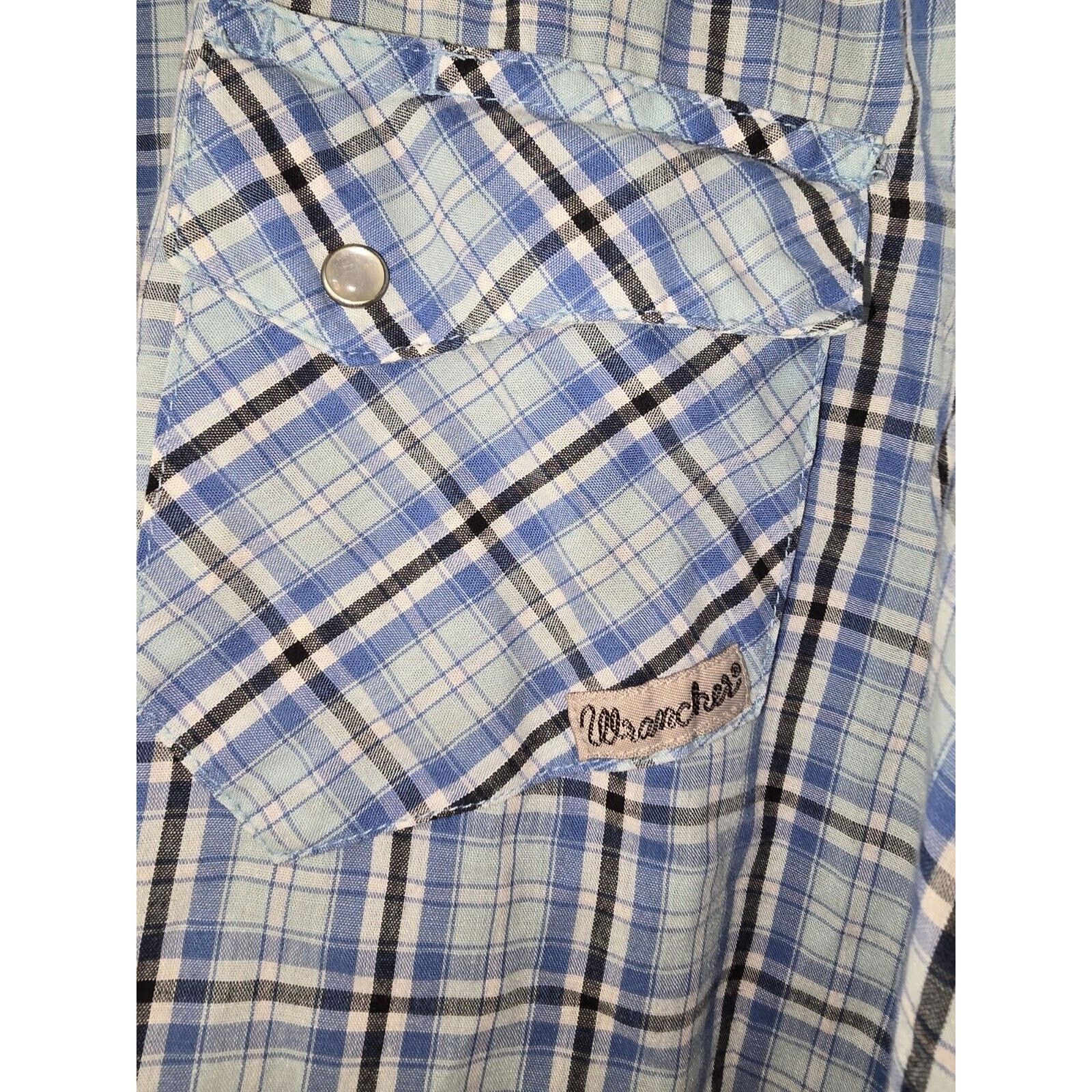 Wrangler Vintage Wrangler Pearl Snap Men's Short Sleeve Shirt Size XL Size US XL / EU 56 / 4 - 2 Thumbnail