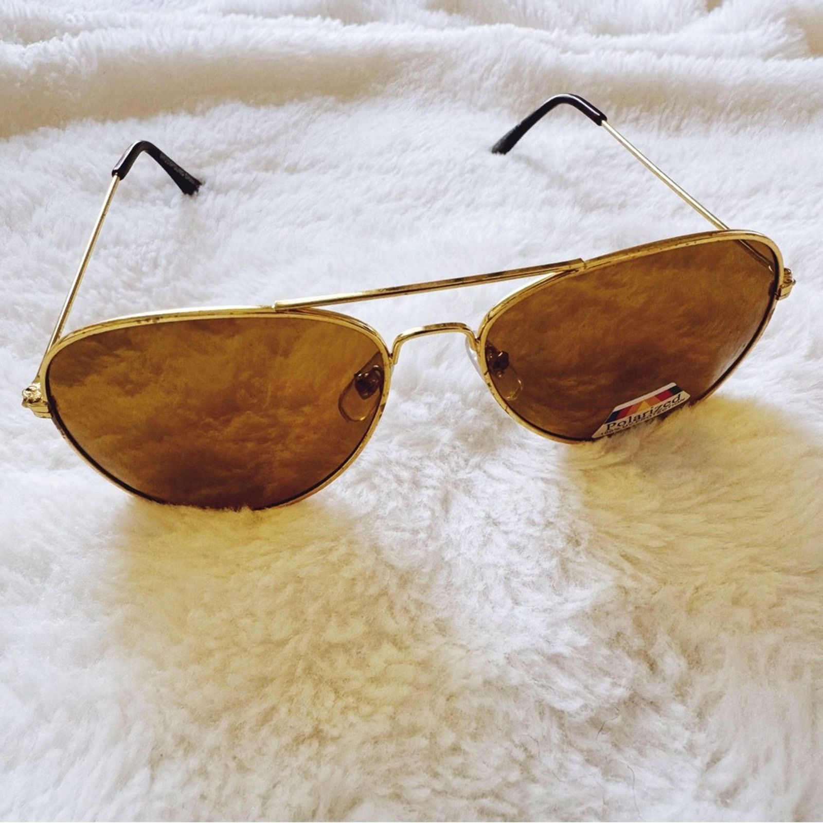 Other Edward Gold Polarized Aviator Classic Sunglasses Size ONE SIZE - 6 Thumbnail