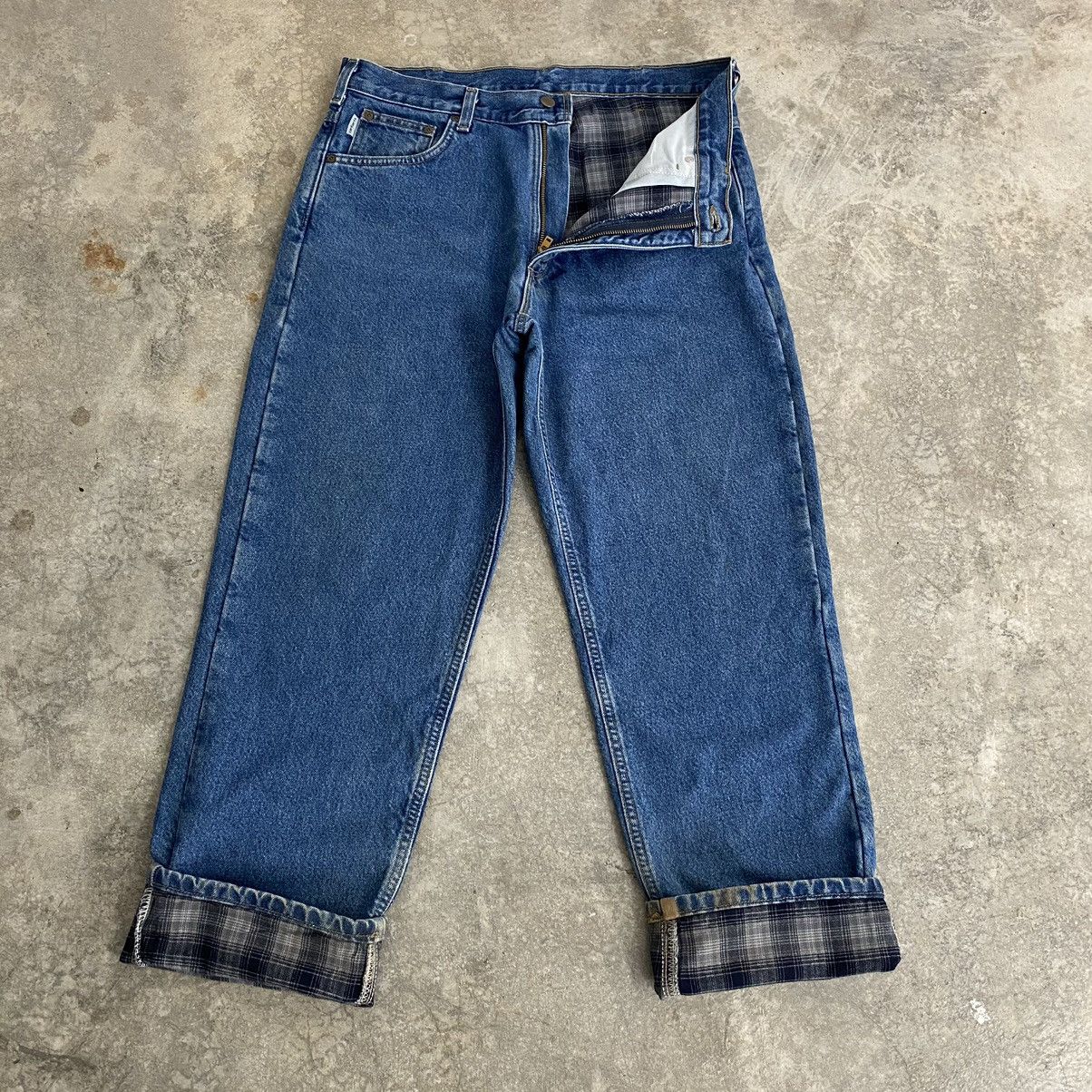 Carhartt VTG Carhartt Blanket Lined Relaxed Fit Denim Jeans Size US 34 / EU 50 - 3 Thumbnail