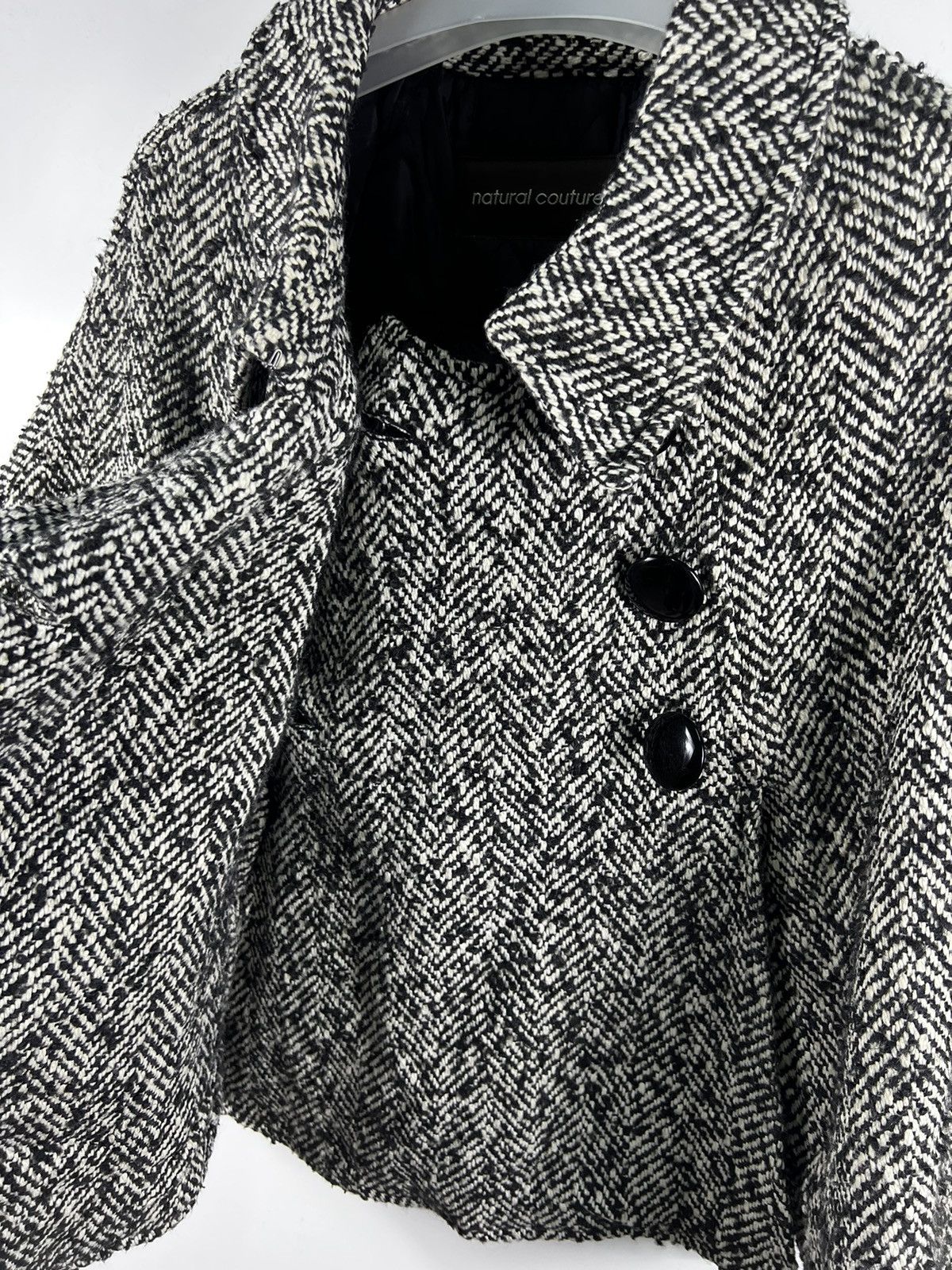 Japanese Brand 🔥 Natural Couture Japanese Tweed button Capes Size S / US 4 / IT 40 - 7 Thumbnail