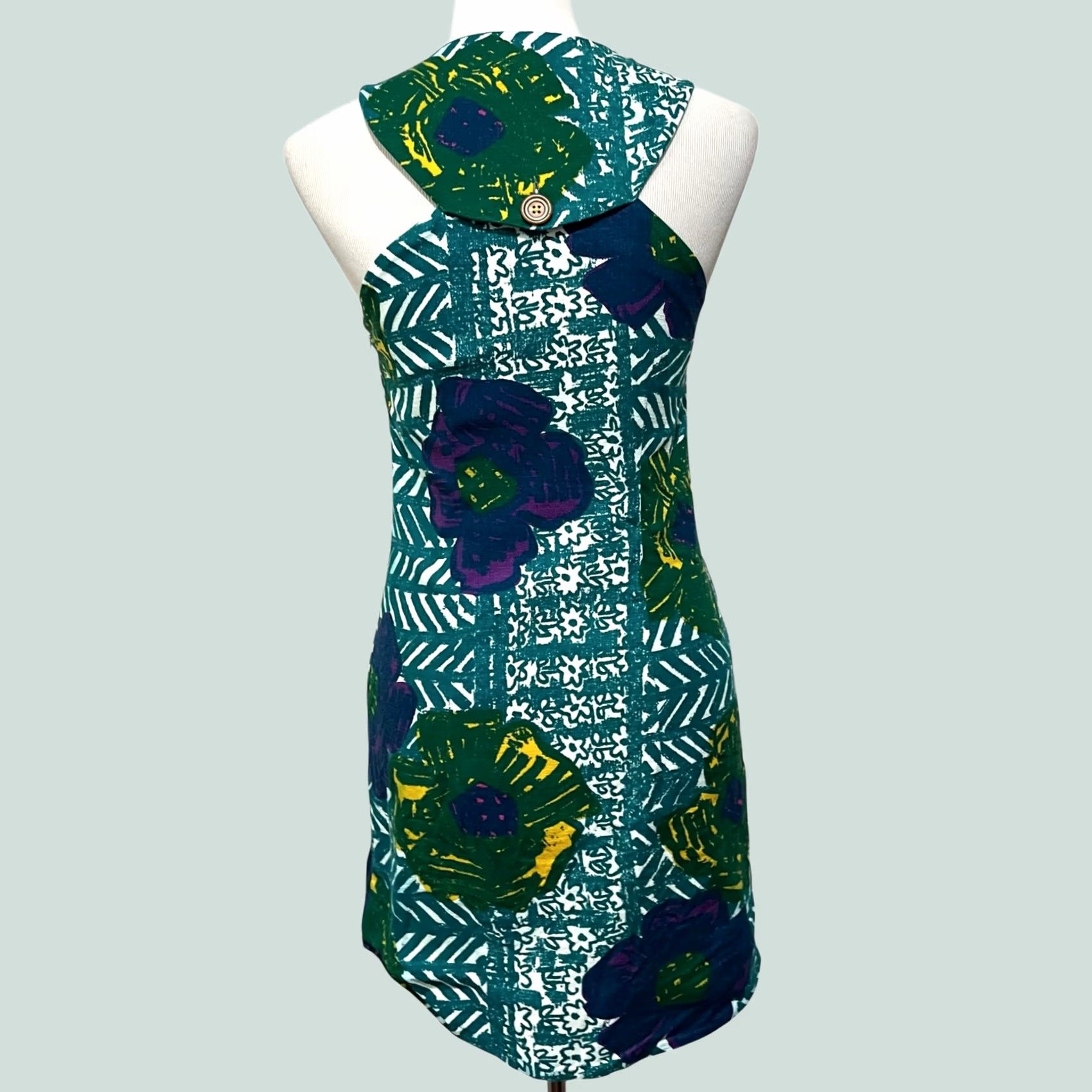 Anthropologie Anthropologie | Vanessa Virginia Graphic Hibiscus shift Dress Sleeveless Sz 0 Size XS / US 0-2 / IT 36-38 - 1 Thumbnail