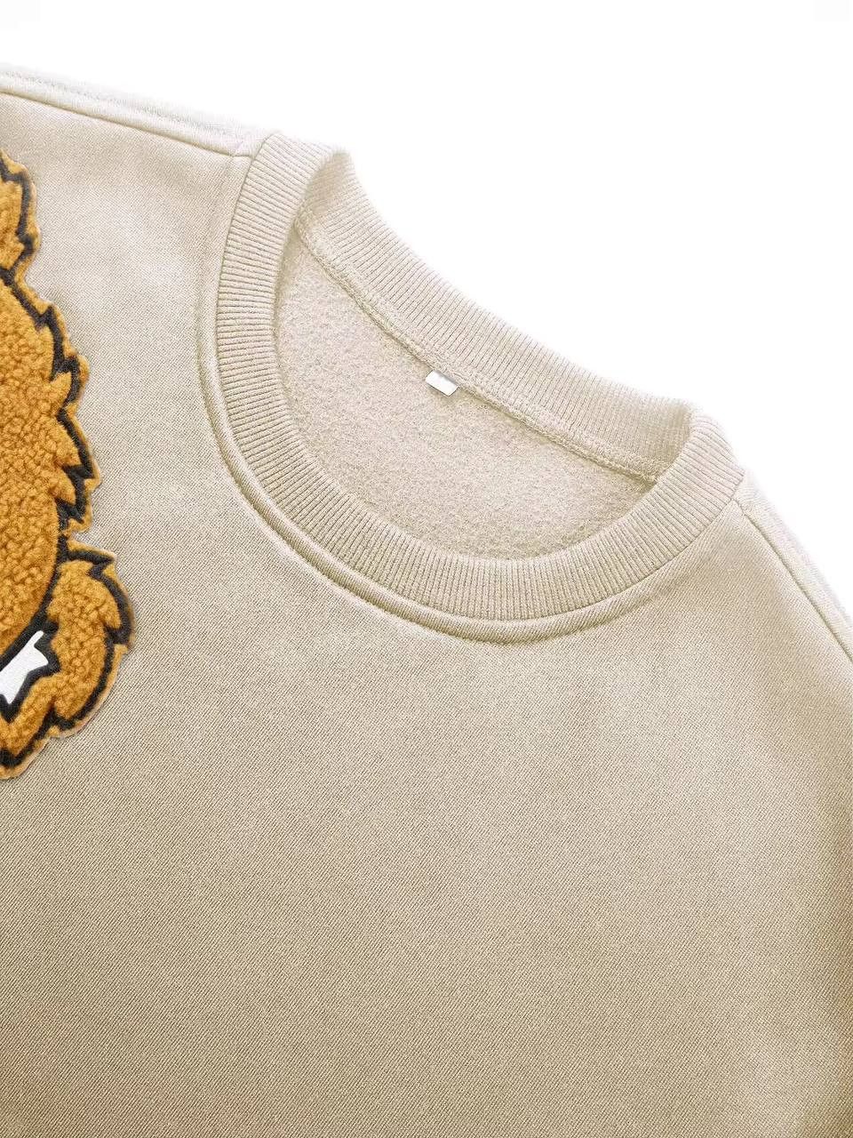 Japanese Brand × Vintage fur sleeve sweatshirt with bear style Size US L / EU 52-54 / 3 - 5 Thumbnail