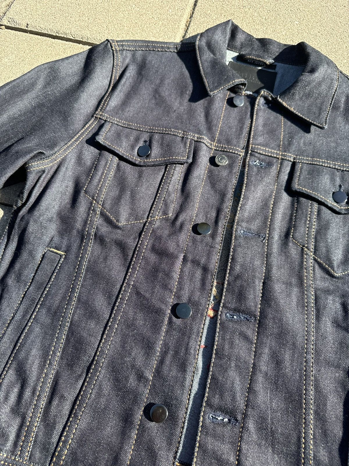 Guess Raw Selvedge Denim Jacket Guess Men’s Rex Embroidered Size US M / EU 48-50 / 2 - 5 Thumbnail