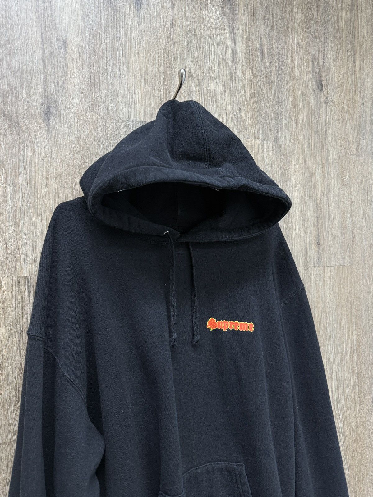 Supreme Supreme Black Hoodie Size US XL / EU 56 / 4 - 2 Thumbnail