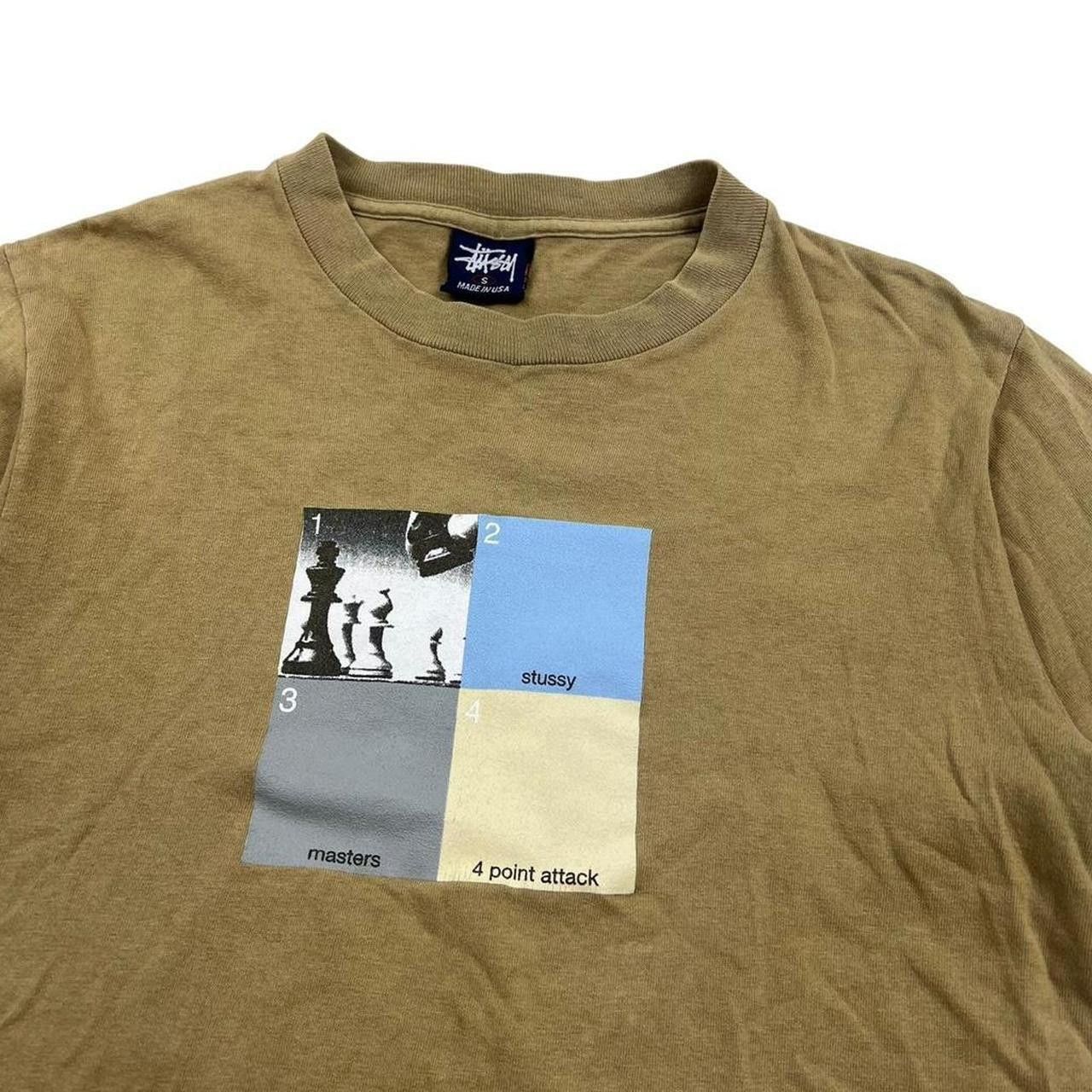 Stussy Vintage 90s Stussy Chess T-Shirt - Small Size US S / EU 44-46 / 1 - 2 Thumbnail