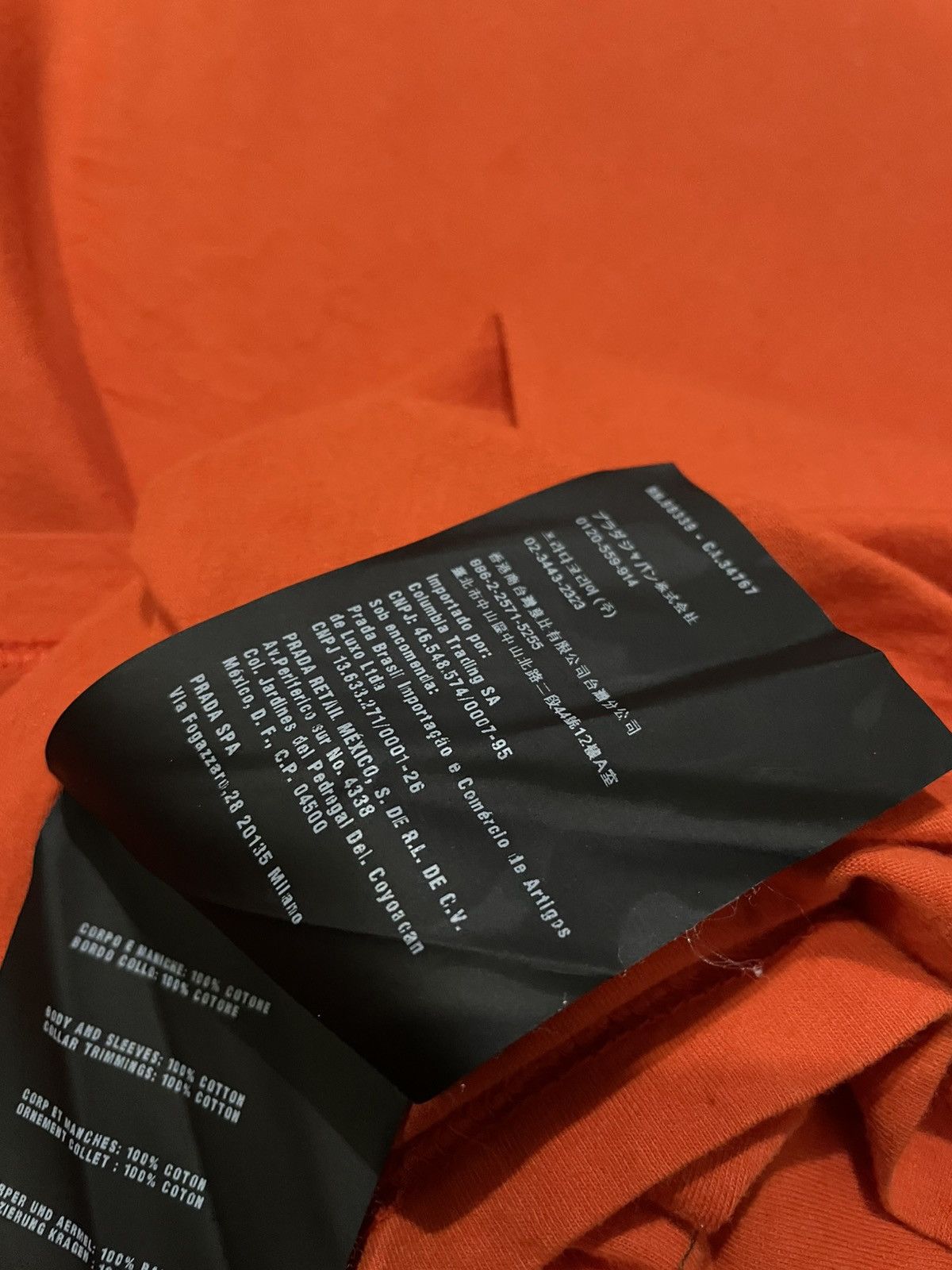 Designer × Prada Prada Milano V Neck Tee Size US XL / EU 56 / 4 - 5 Thumbnail