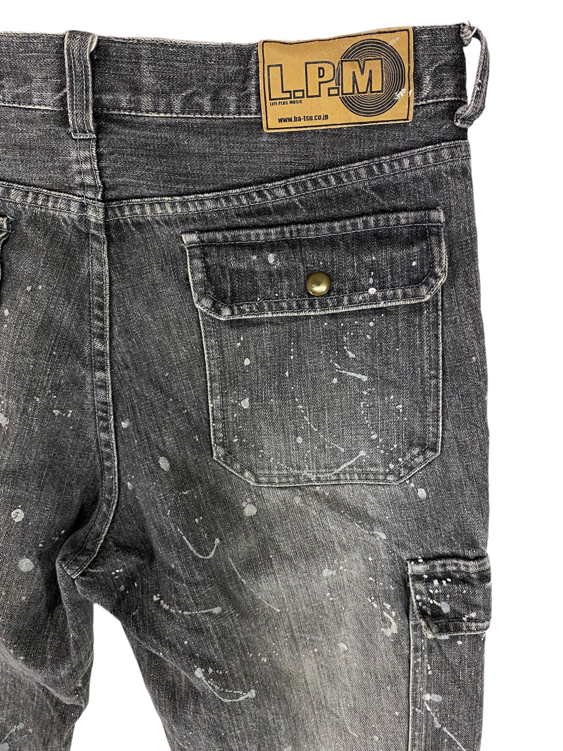 Designer × Japanese Brand Ba-Tsu paint splatter cargo jeans Size US 34 / EU 50 - 8 Thumbnail
