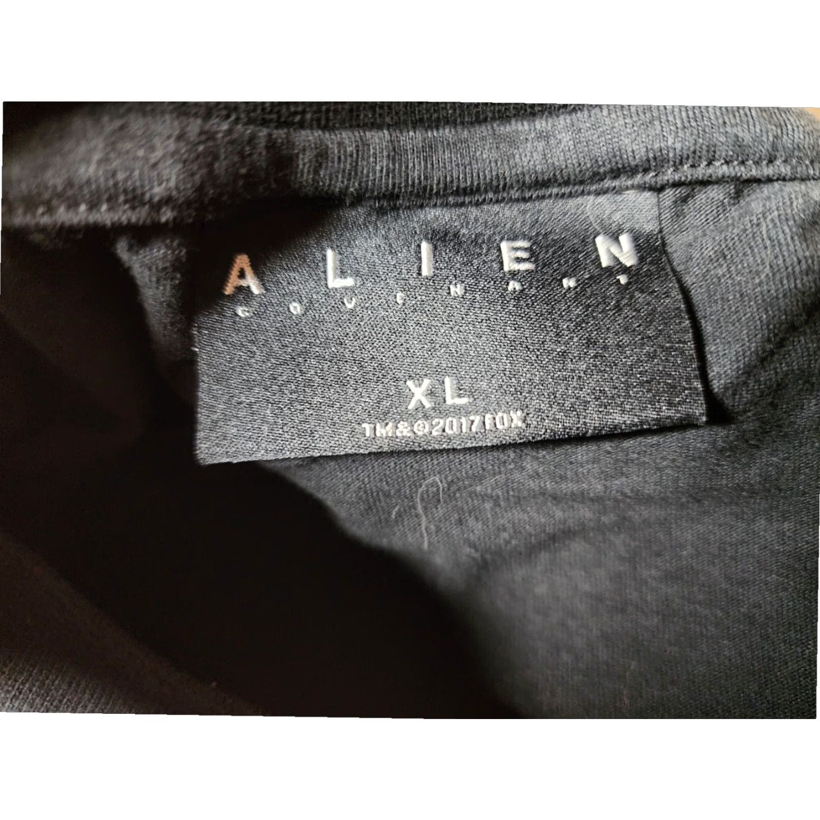 Vintage Mens XL Black Alien Covenant Facehugger Limited A-Box Promo T Shirt Science Fiction Film Size US XL / EU 56 / 4 - 4 Thumbnail
