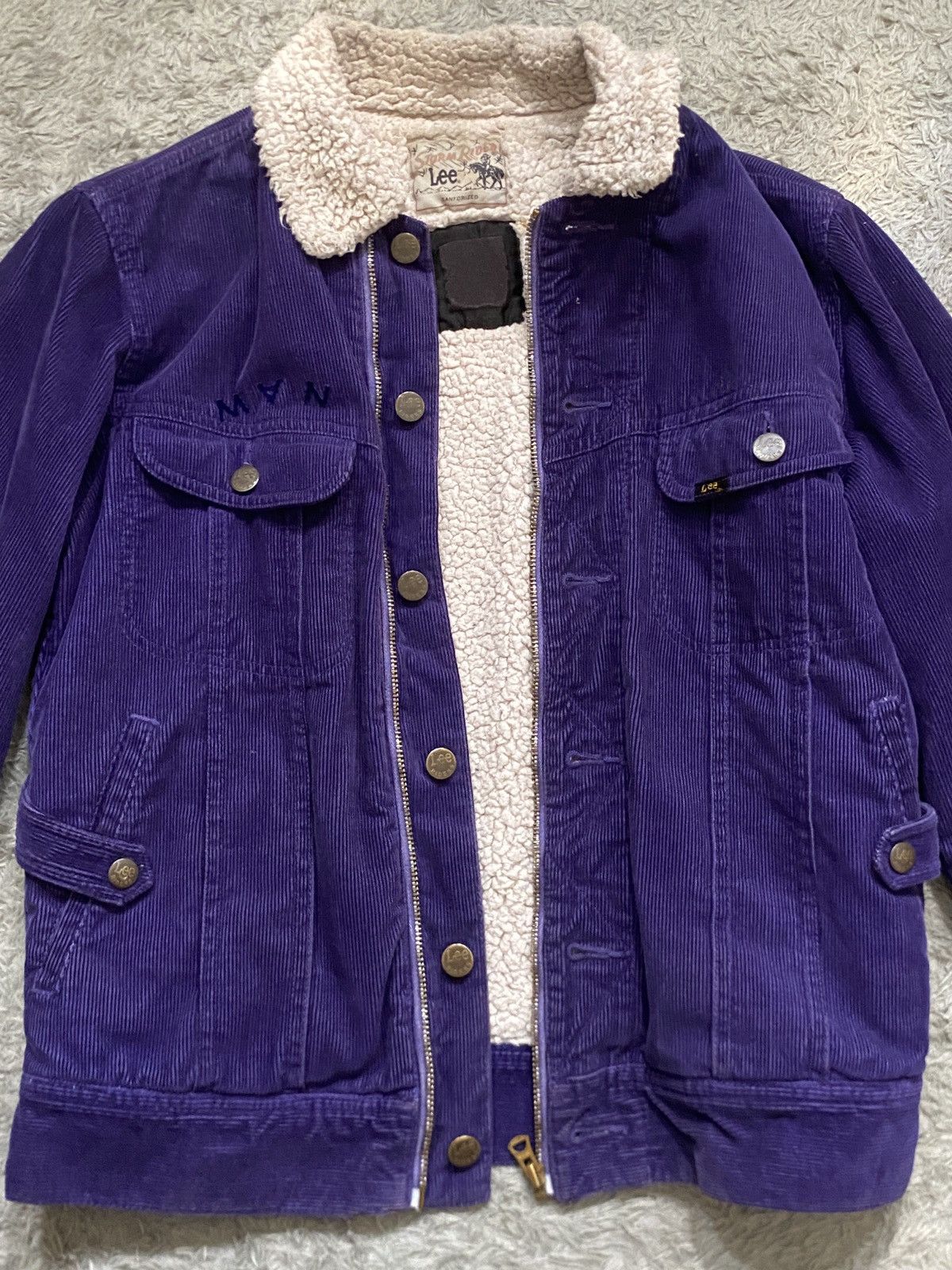 Lee Lee Storm Rider x Soe Sherpa Trucker Corduroy Jacket Size US S / EU 44-46 / 1 - 4 Thumbnail