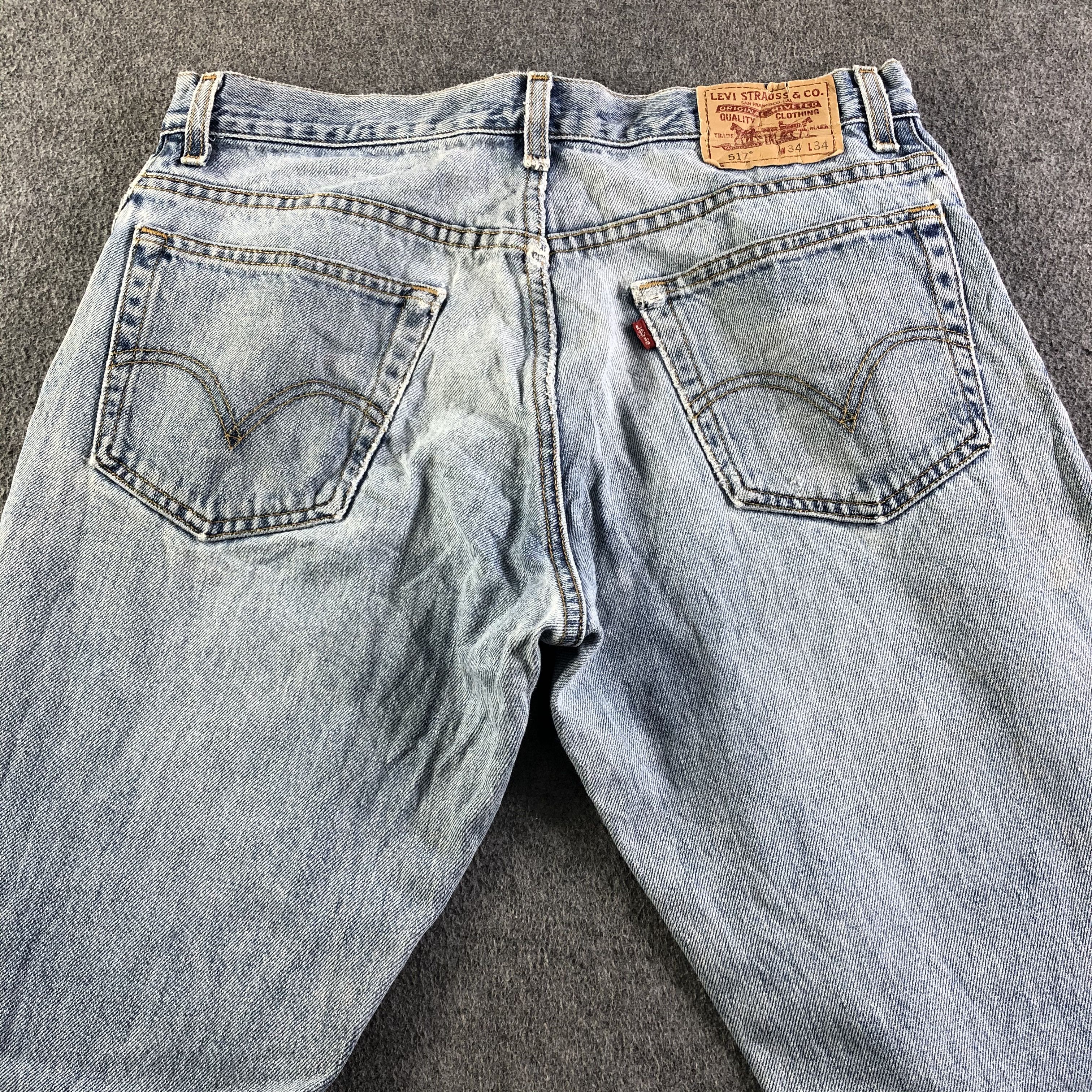 Levi's Vintage Light Wash Levis 517 Jeans-J4295 Size US 34 / EU 50 - 4 Thumbnail