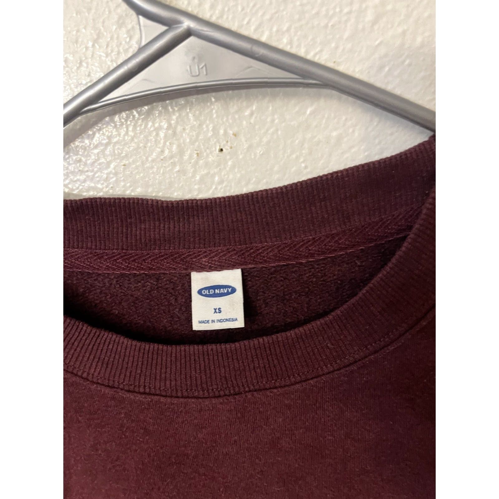 Old Navy Old Navy Maroon XS Pullover Sweater Women’s Knit V-Neck Long Sleeve Cardigan? Size XS / US 0-2 / IT 36-38 - 3 Thumbnail