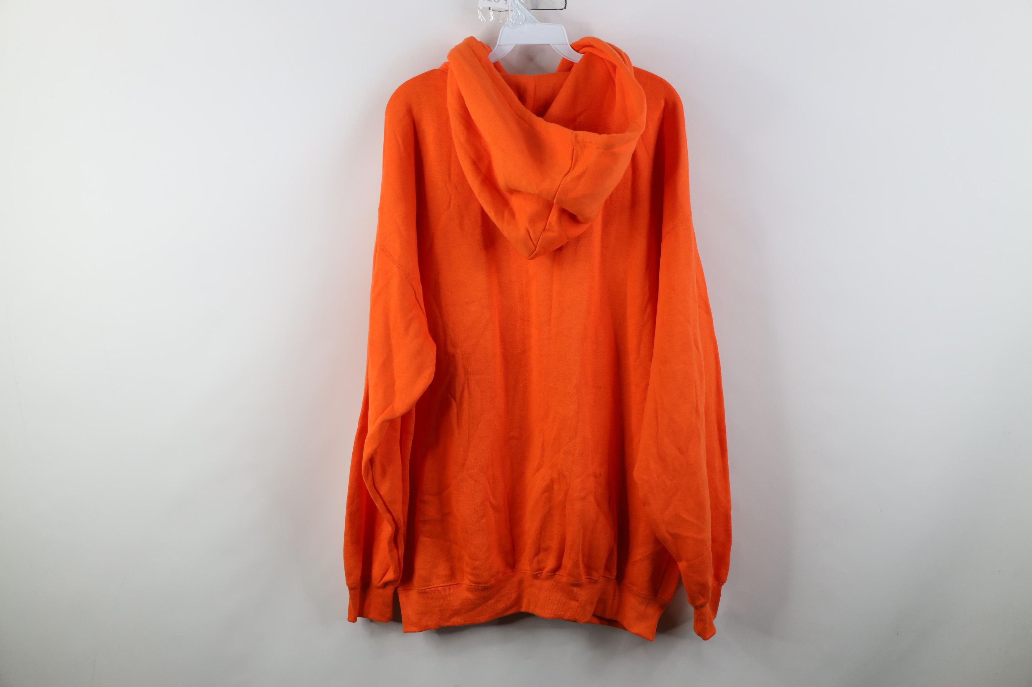 Vintage Vintage 90s Streetwear Heavyweight Hoodie Sweatshirt Orange Size US XL / EU 56 / 4 - 13 Thumbnail