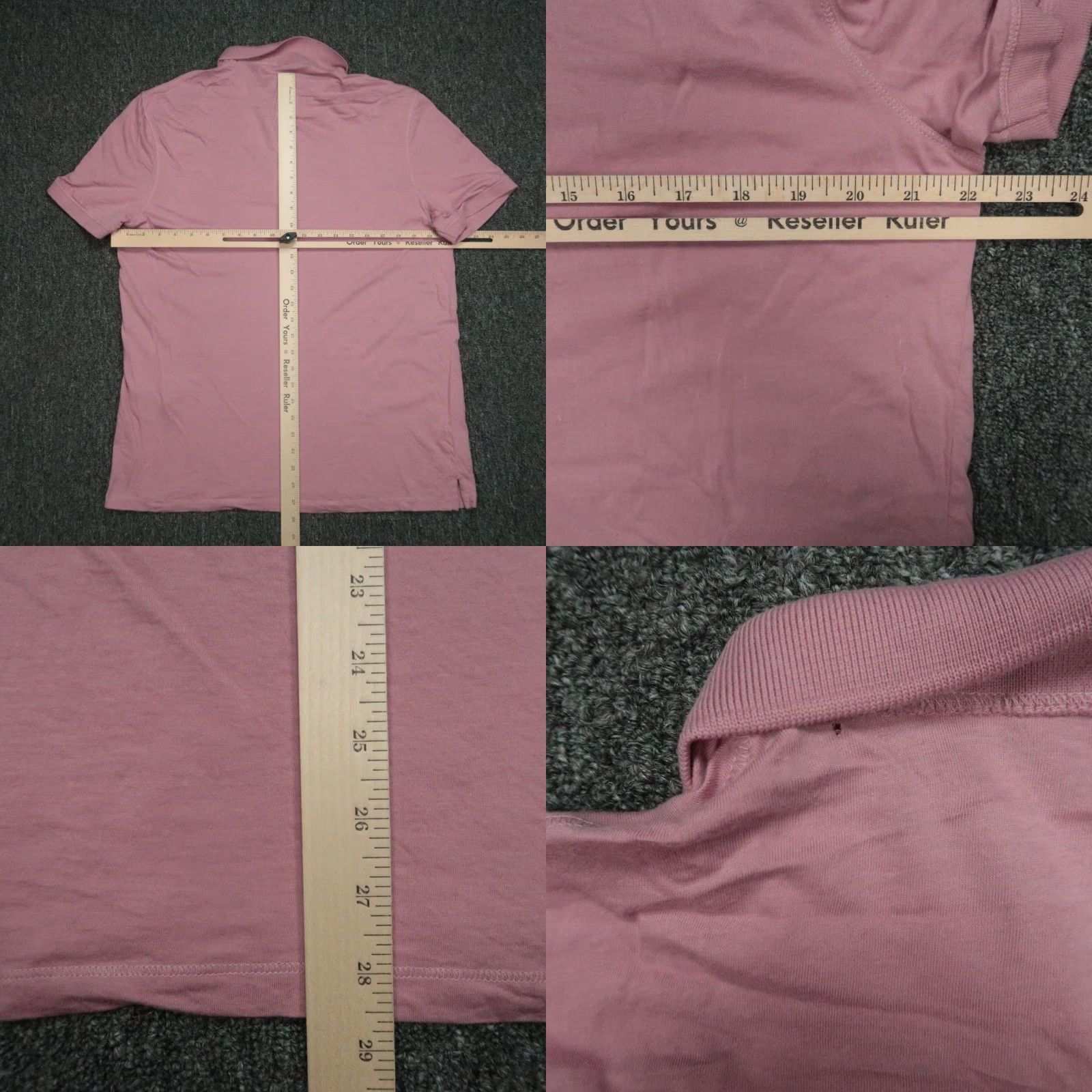 Allsaints VINTAGE AllSaints Polo Shirt Men 2XL Cotton Pink Short Sleeve Slim Fit Casual Size US XXL / EU 58 / 5 - 8 Thumbnail