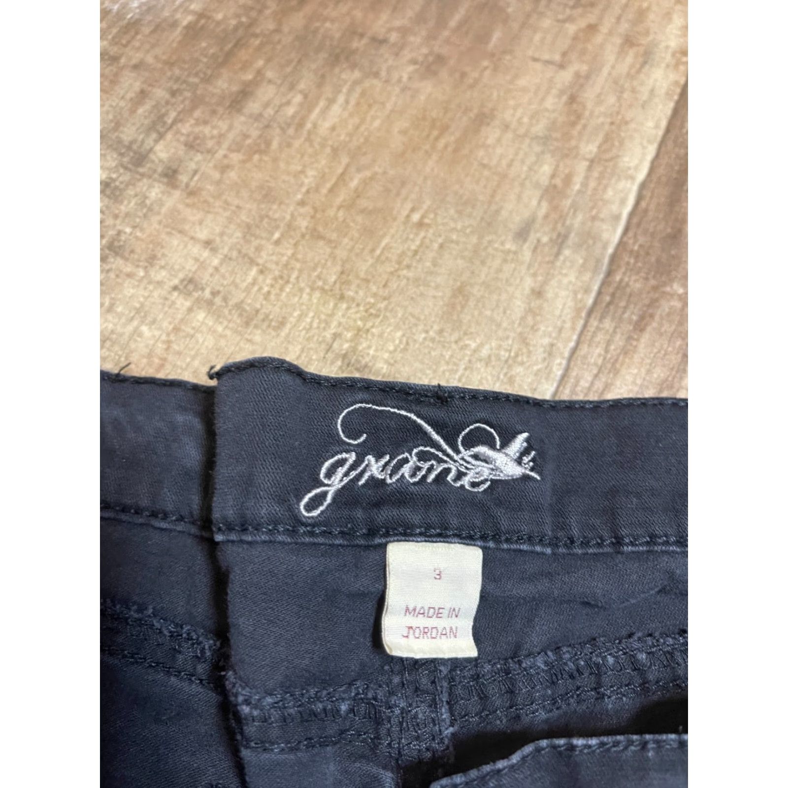 Bell VINTAGE Levis Gxane Bell Bottom Jeans Womens Juniors 3 Black Flared Denim Jeans Womens Bell Bottoms Size 26" / US 2 / IT 38 - 4 Thumbnail