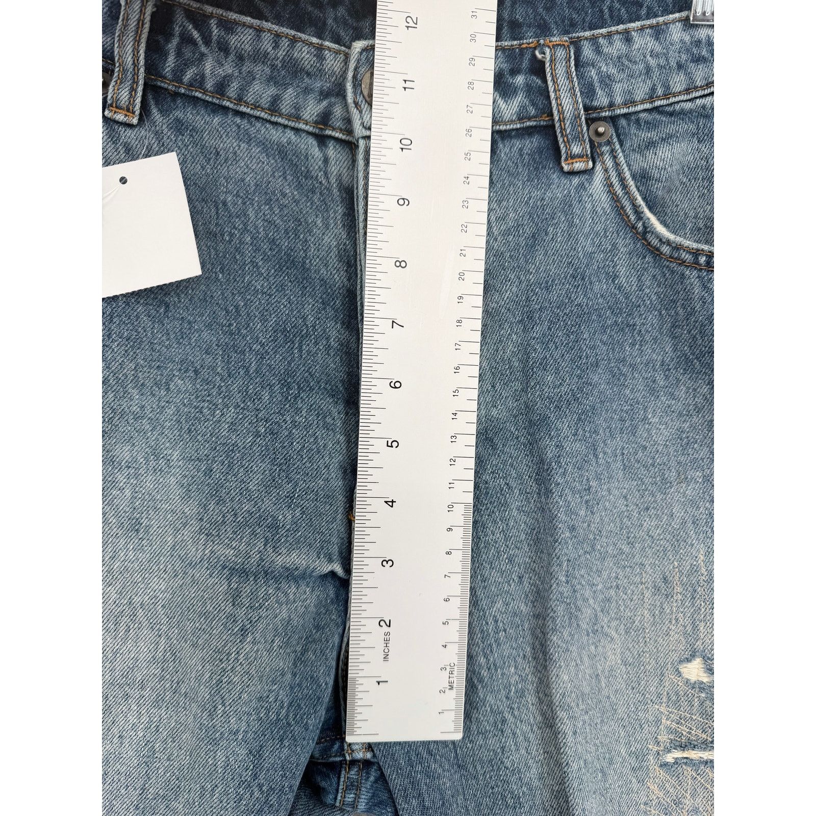Ksubi NEW Ksubi Chitch Plus One Ripped Light Blue Jeans Size 36 Size US 36 / EU 52 - 13 Thumbnail