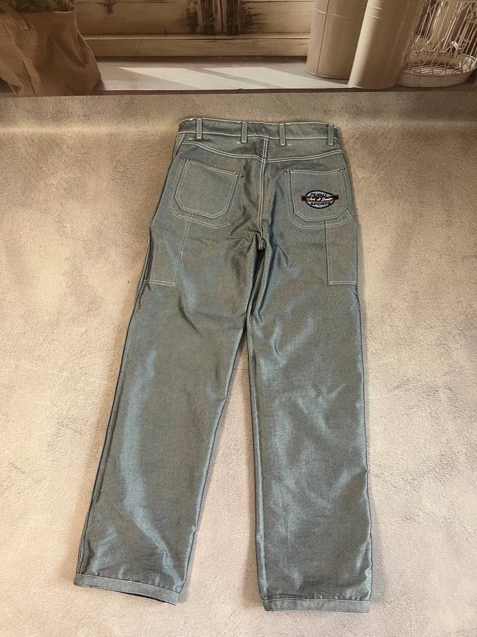 Japanese Brand Reversible pants Faded denim thrashed y2k distressed jeans Size US 32 / EU 48 - 2 Thumbnail
