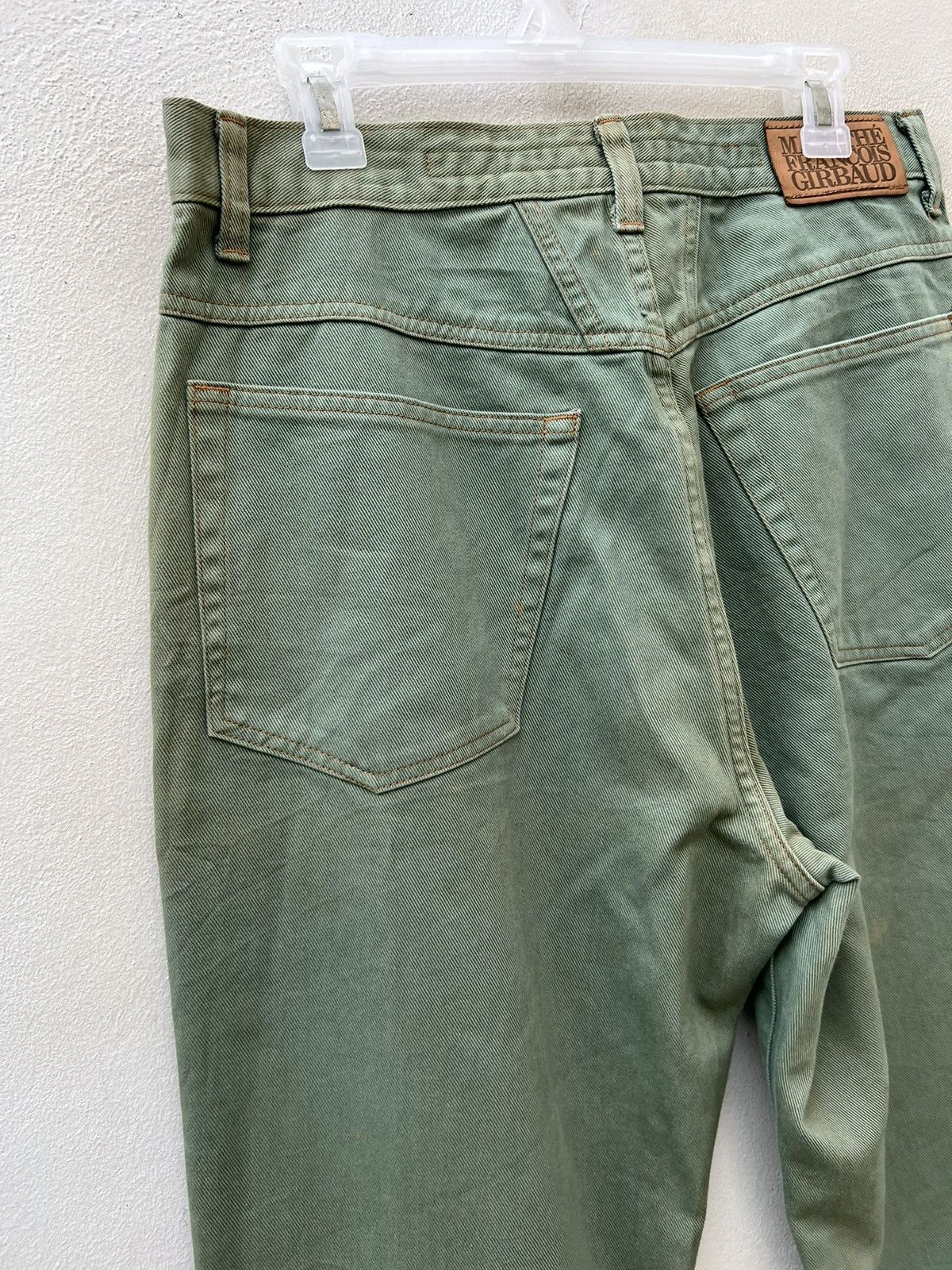 Marithe + Francois Girbaud Vintage 90s MFG Sun Fade Green Denim Baggy Jeans Size US 32 / EU 48 - 17 Thumbnail