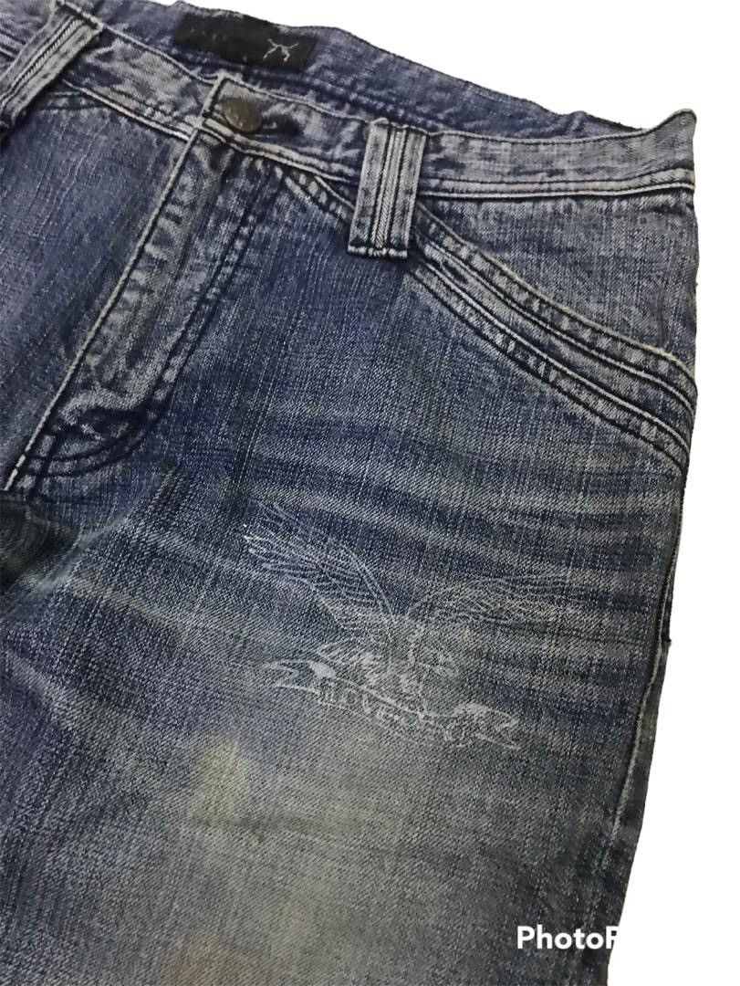 Hysteric Glamour 💥Vtg Japanese Roarguns Japan Art Denim Size US 31 - 6 Thumbnail
