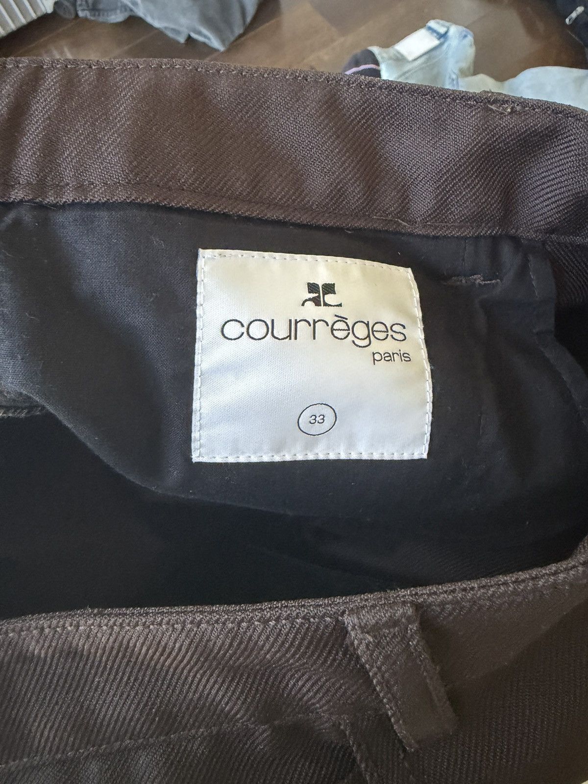 Courreges courreges brown casual pant Size US 33 - 5 Thumbnail