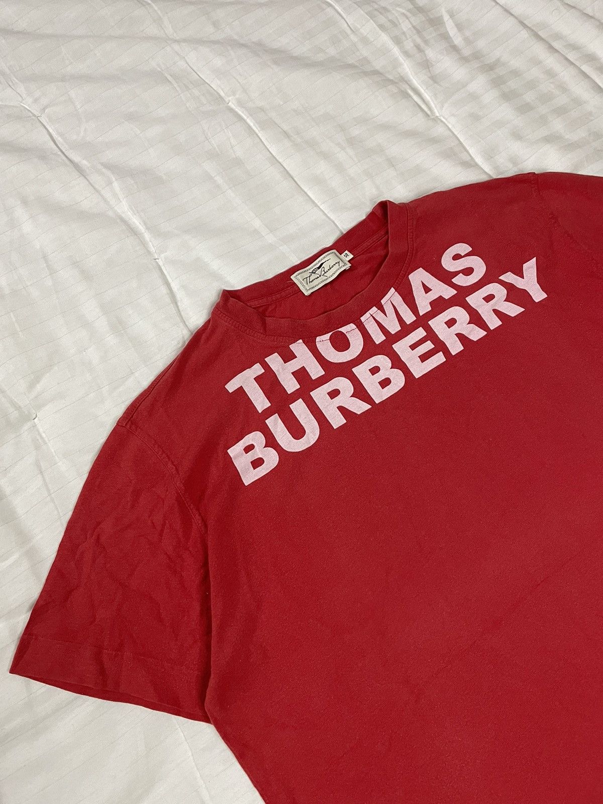 Burberry Vintage Rare Thomas Burberry Big Logo T-shirt Size US XL / EU 56 / 4 - 3 Thumbnail