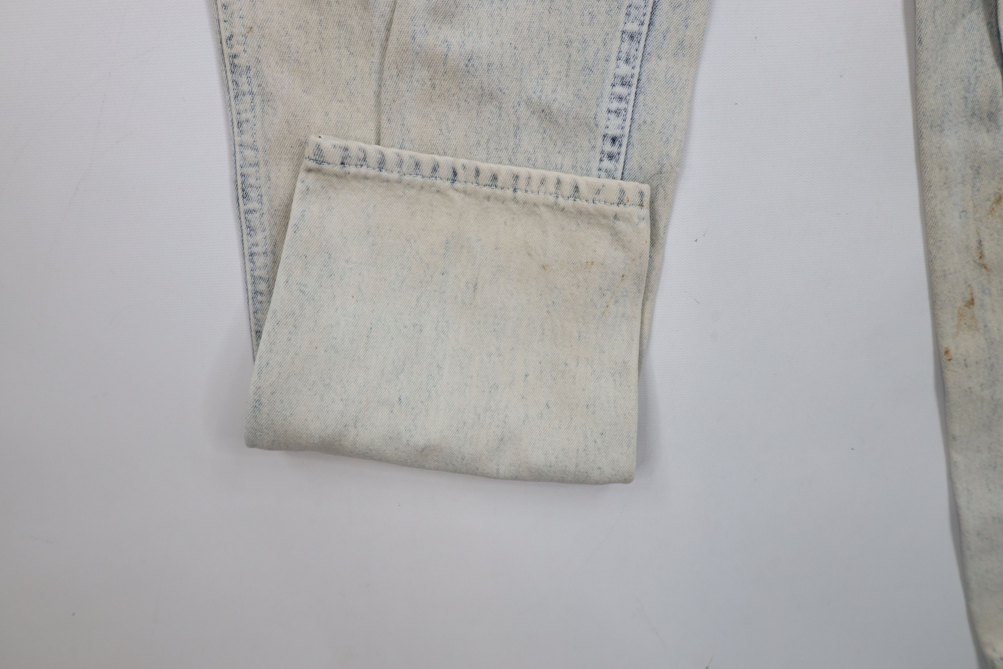 Lee × Vintage Vintage 90s Lee Acid Wash Relaxed Tapered Leg Jeans USA Size 34" / US 12 / IT 48 - 6 Thumbnail