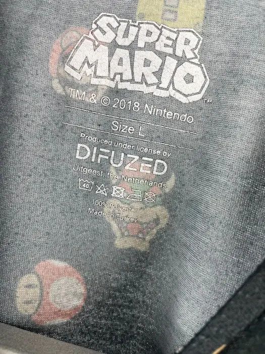 Anime Super Mario Nintendo T-shirt multi logo size Large vintage Size US L / EU 52-54 / 3 - 4 Thumbnail