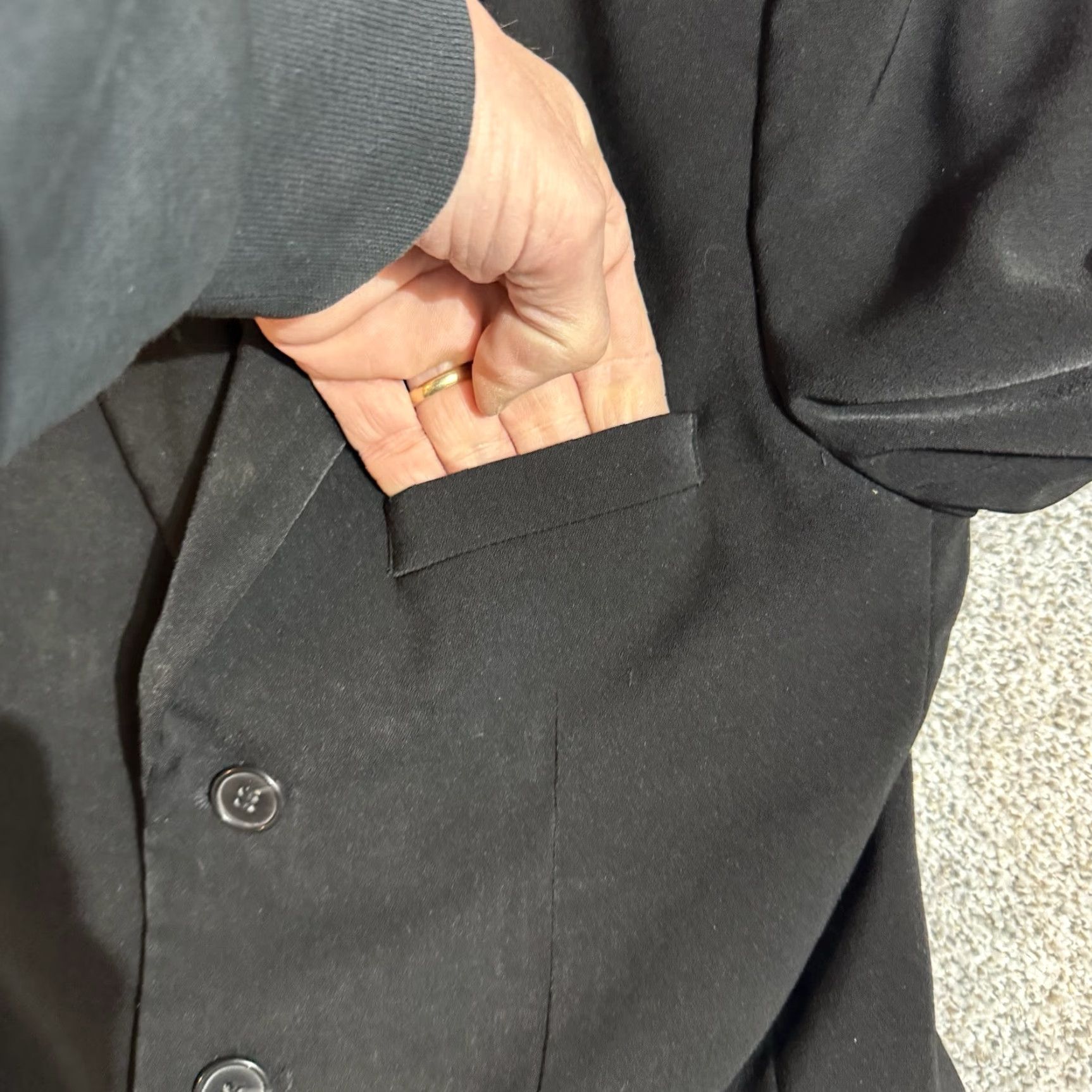 Vintage VINTAGE Barrage Blazer Womens Size 14R Blazer Single-Breasted Notch Lapel Black 90s Y2K Office Preppy Business Mens? Size XL / US 12-14 / IT 48-50 - 5 Thumbnail