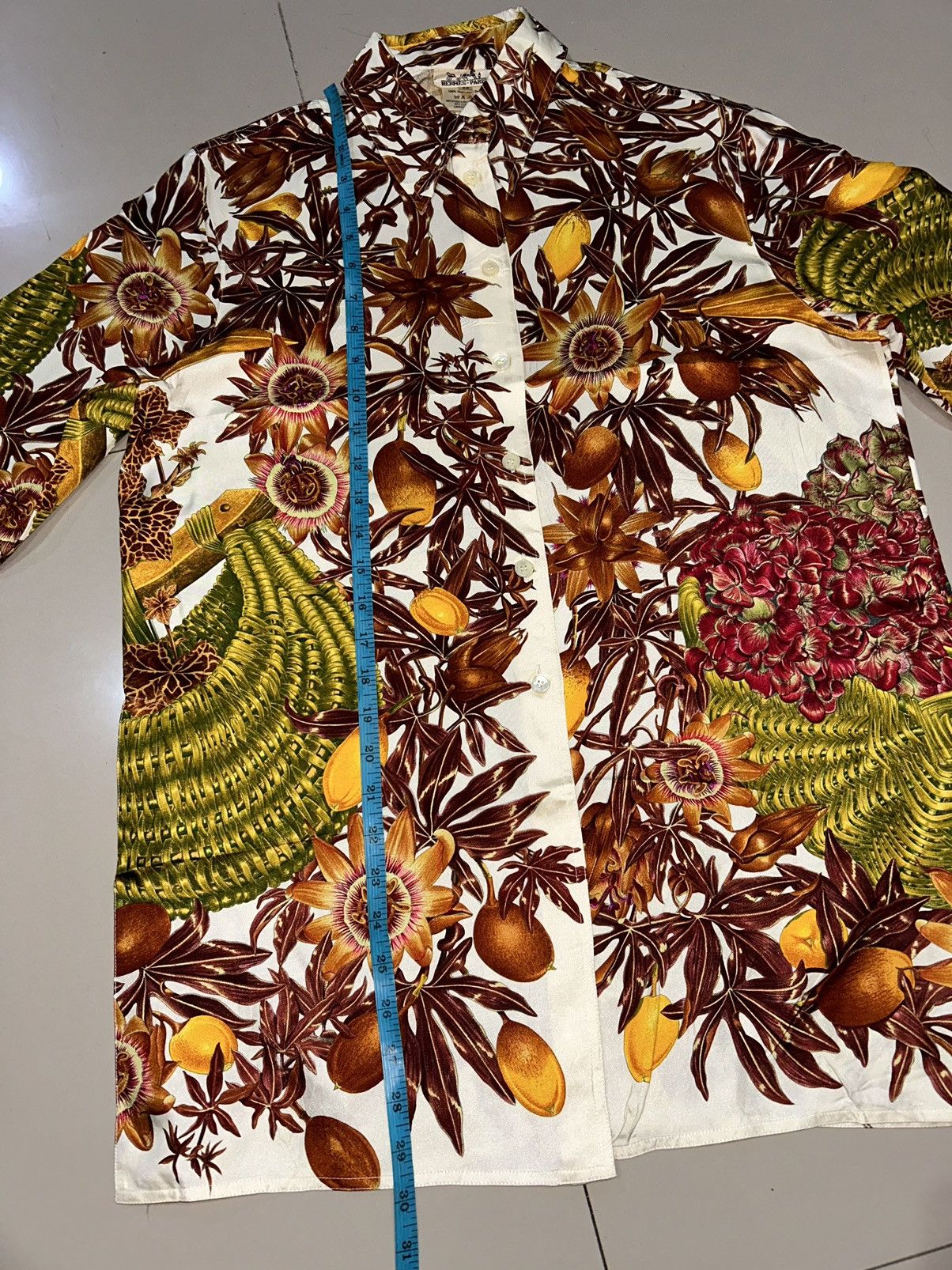 Hermes Hermes "Passiflores" Silk Blouse Size S / US 4 / IT 40 - 14 Thumbnail