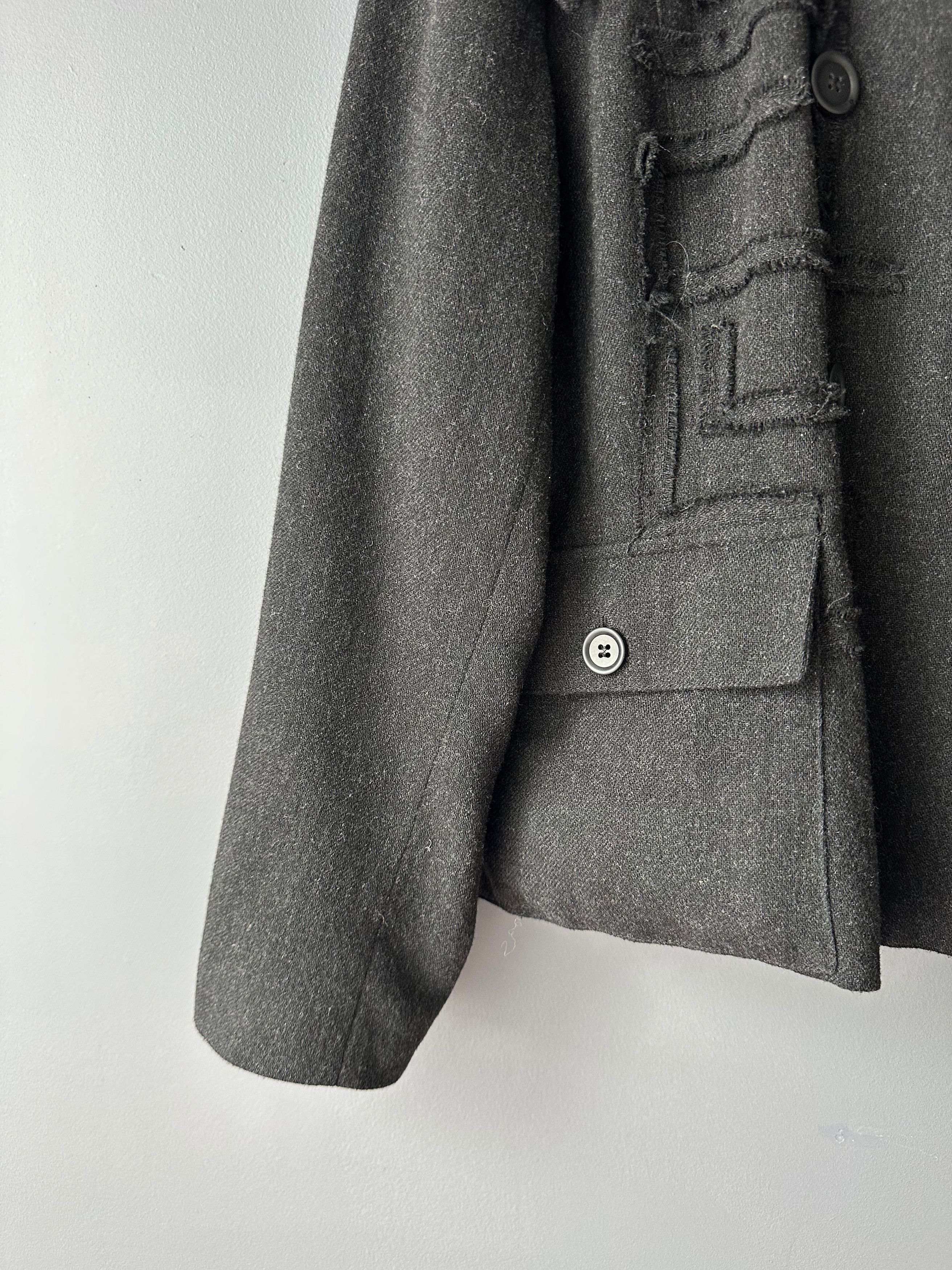Ivan Grundahl Ivan Grundahl IT38 Wool Jacket Blazer Avant Garde Size XS / US 0-2 / IT 36-38 - 3 Thumbnail