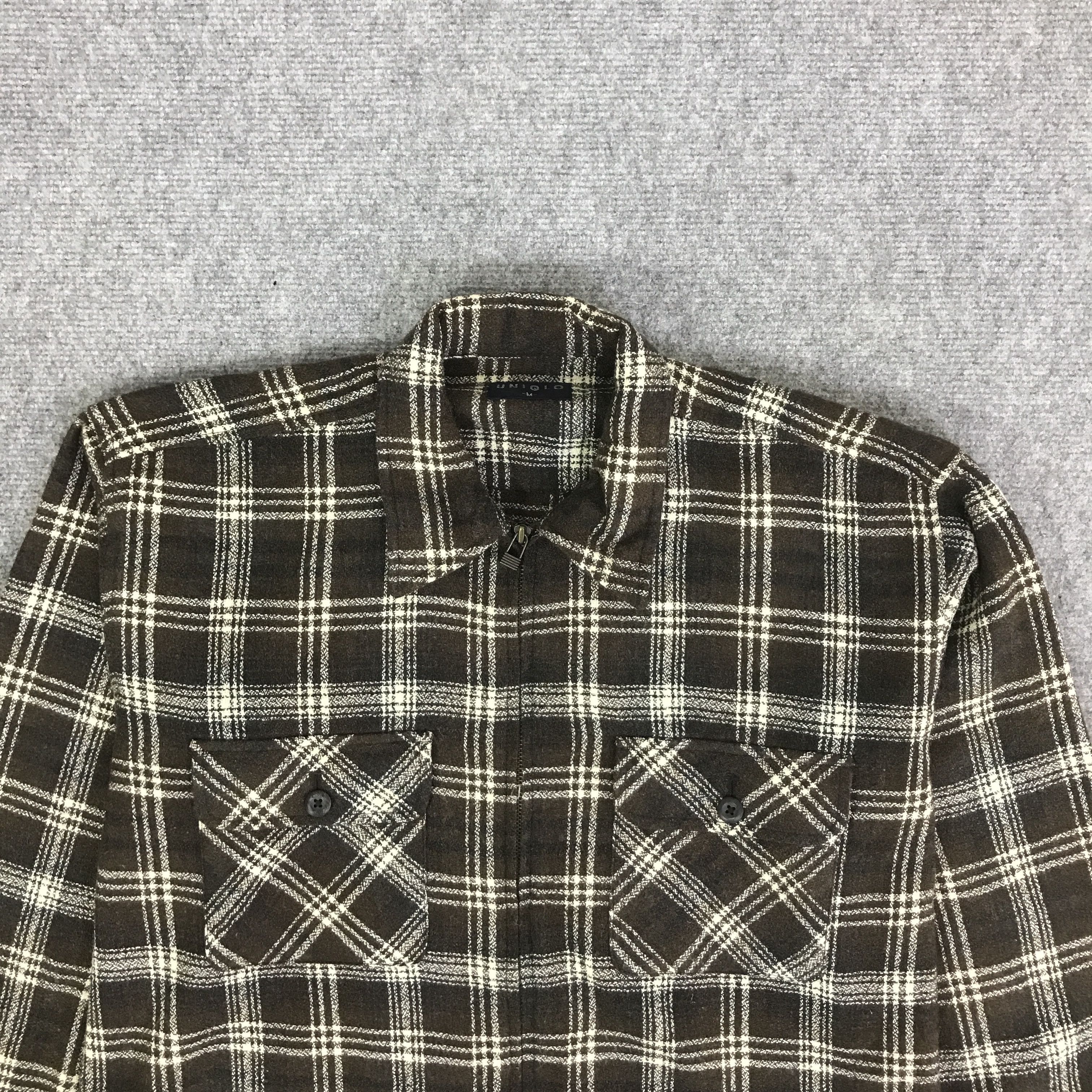 Uniqlo VINTAGE UNIQLO TARTAN ZIP JACKET K116B4 Size US L / EU 52-54 / 3 - 2 Thumbnail