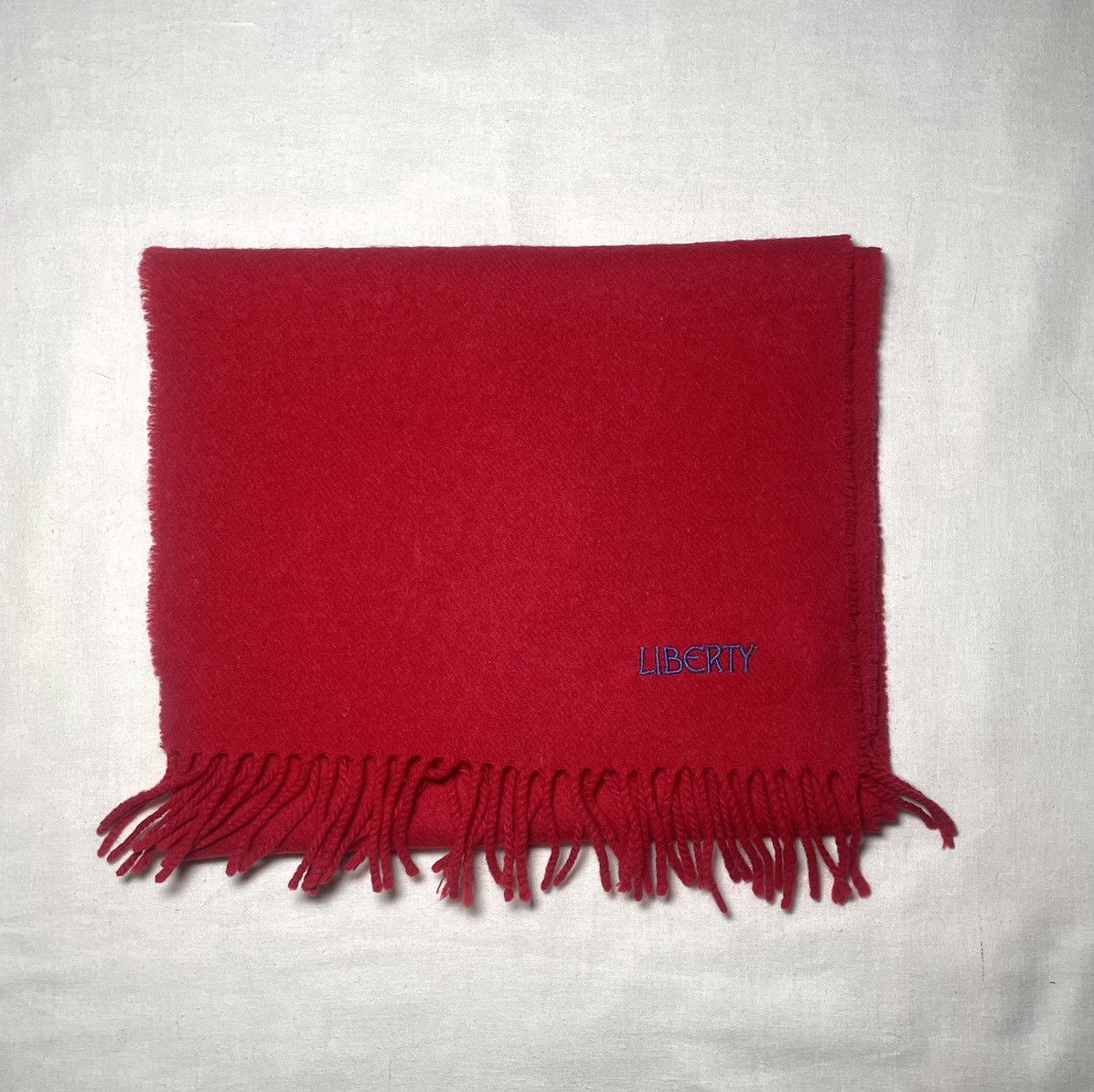 Liberty × Liberty London Liberty red wool scarf Size ONE SIZE - 1 Thumbnail