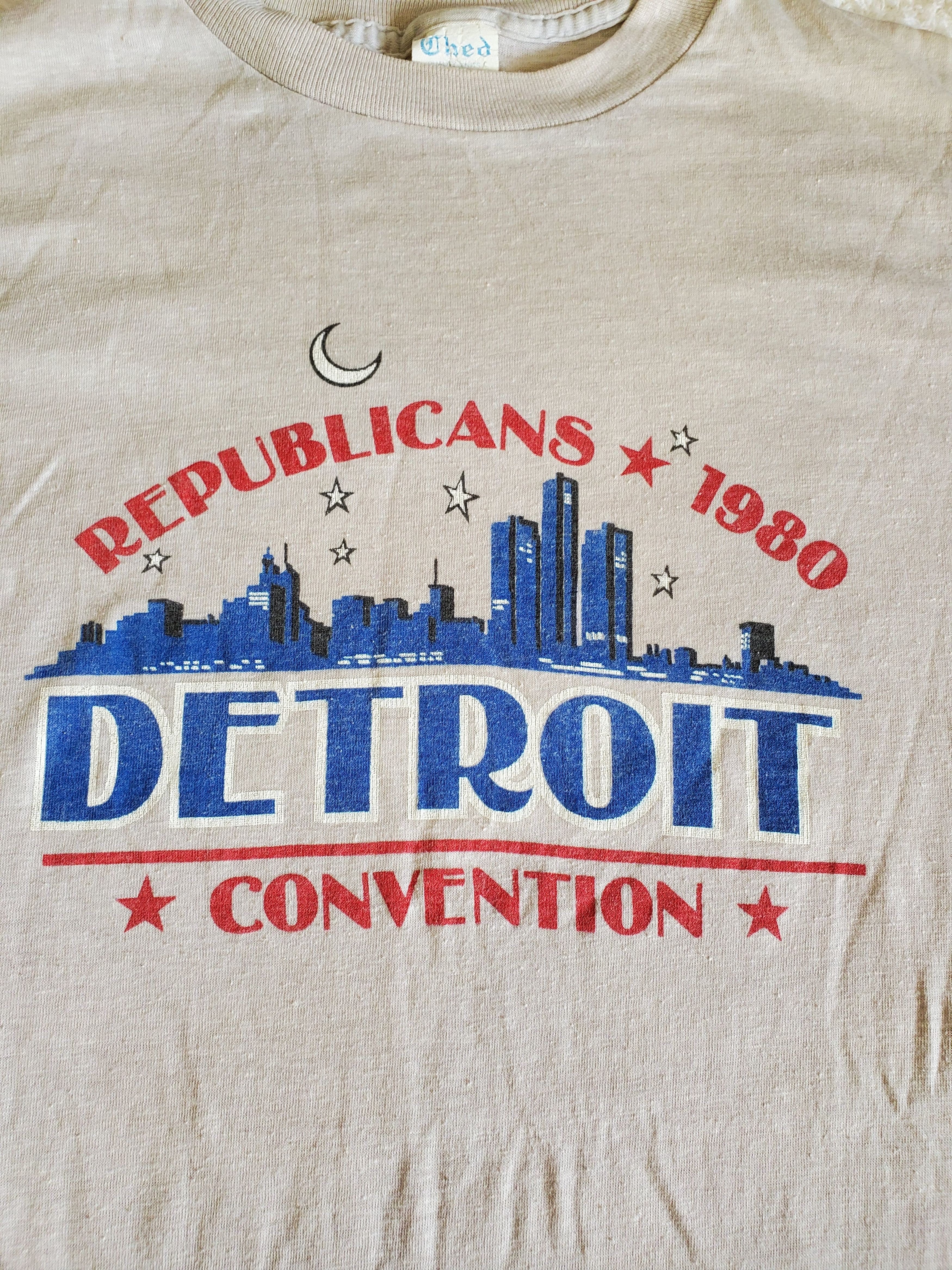 Vintage 1980 republican convention detroit Michigan Size US M / EU 48-50 / 2 - 6 Thumbnail