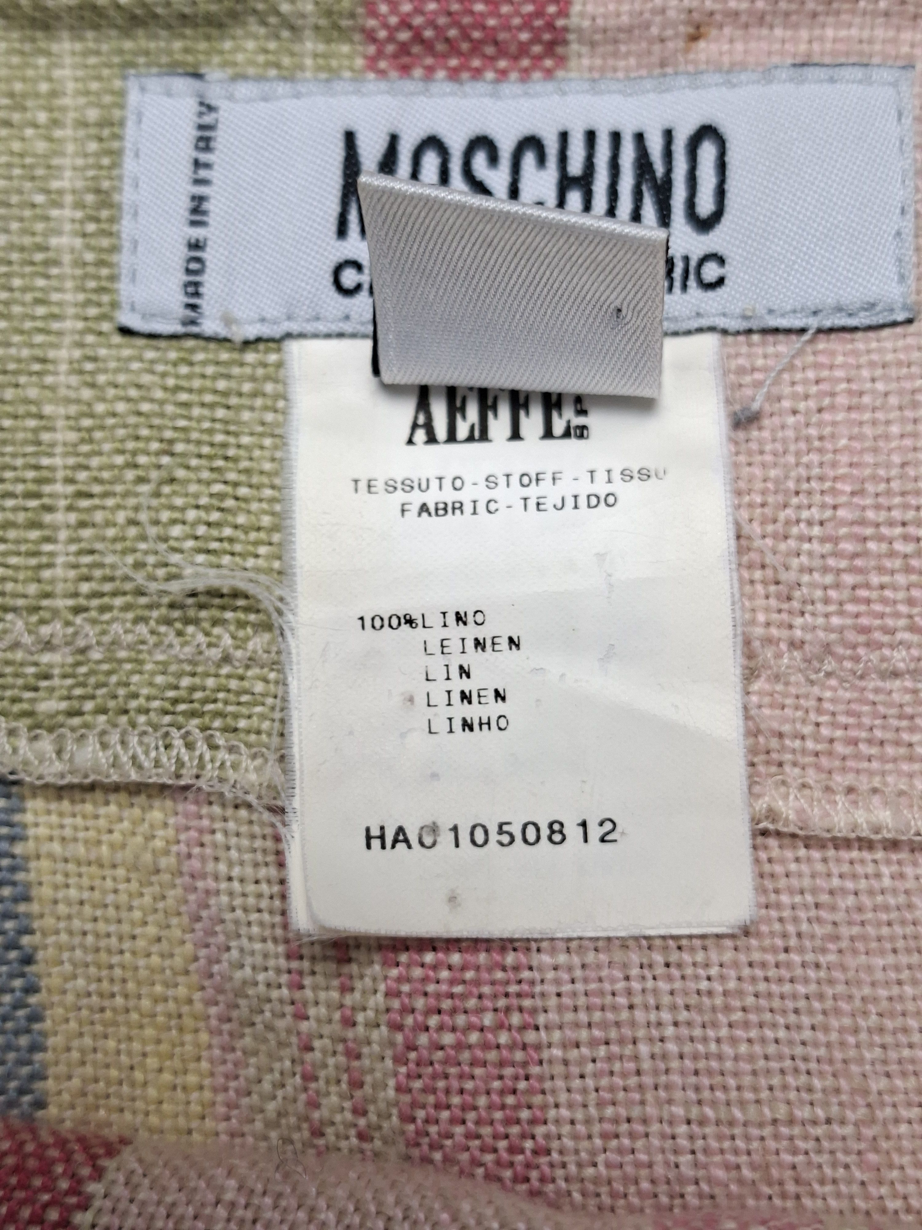 Moschino Vintage Moschino Cheap and Chic Linen Striped Skirt Size 28" / US 6 / IT 42 - 12 Thumbnail