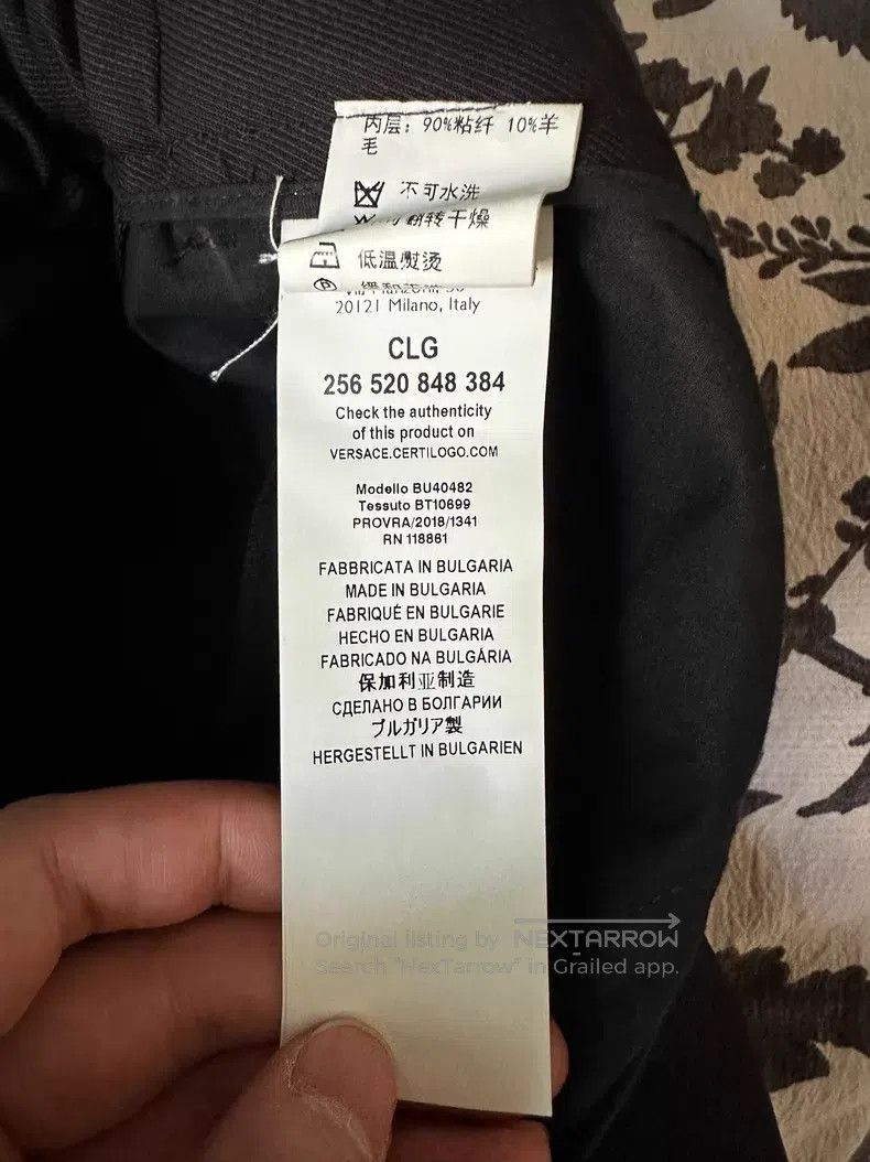 Versace Versace Black and white color-blocked legged slacks Size US 32 / EU 48 - 4 Thumbnail