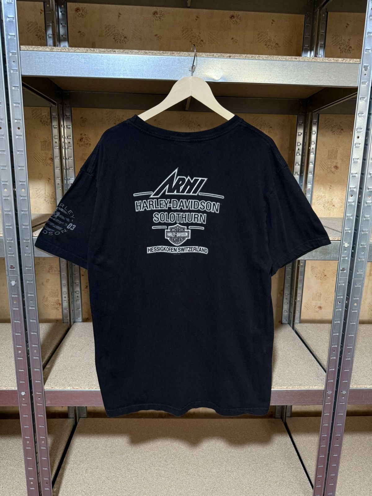 Band Tees × Harley Davidson × Vintage Vintage 2020 Harley Davidson Switzerland T-Shirt Size US XL / EU 56 / 4 - 2 Thumbnail