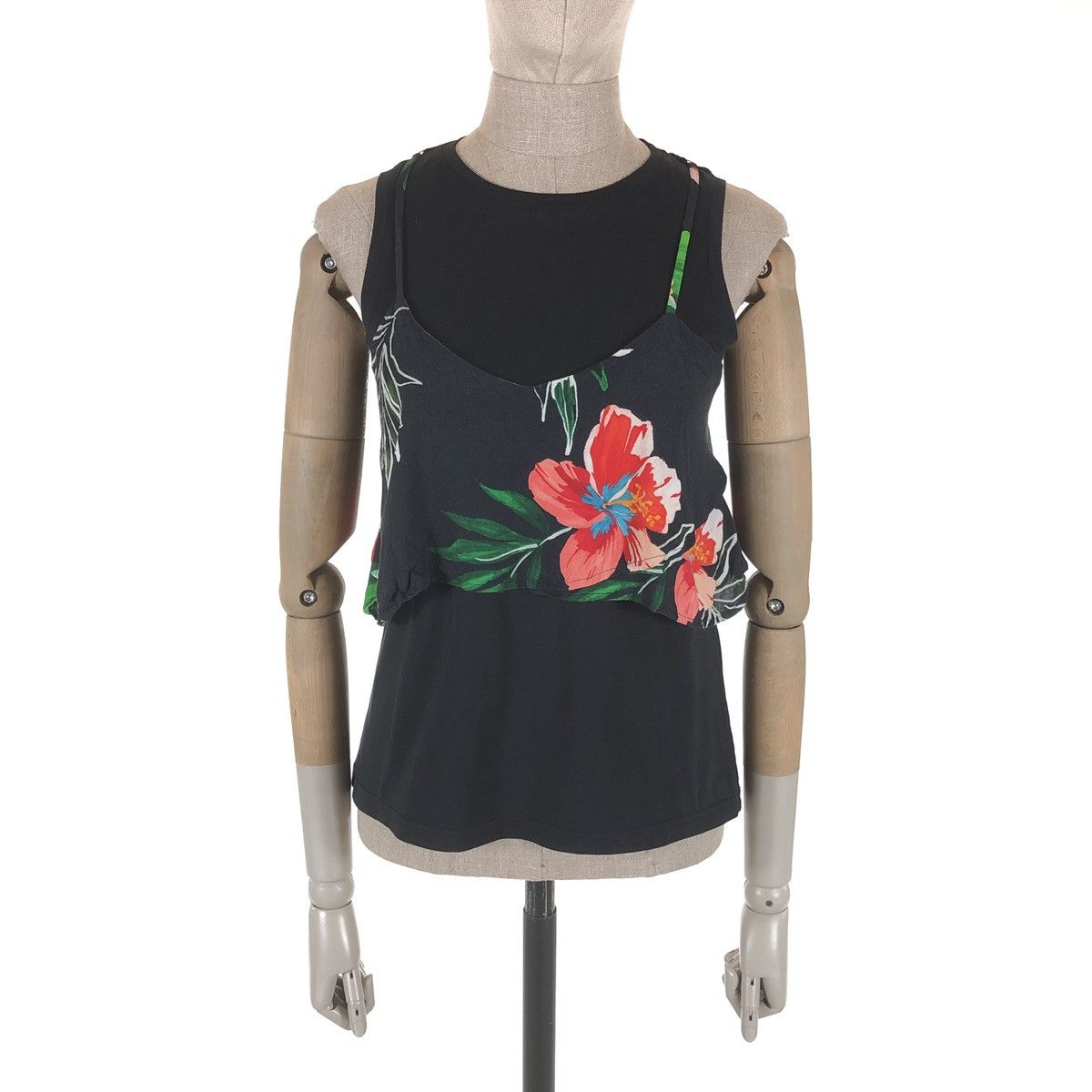 Iris von Arnim × Margaret Howell CLAUDIE PIERLOT Paris Tikisha Floral Print Sleeveless Top T-Shirt Blouse Size S / US 4 / IT 40 - 2 Thumbnail