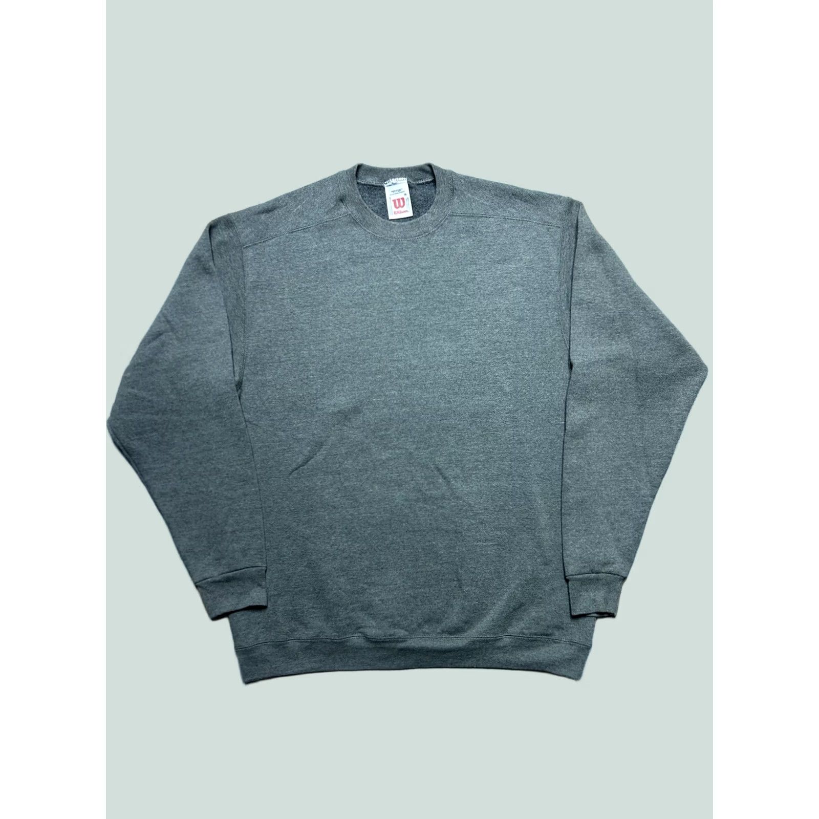 Wilson VINTAGE Sweatshirt Wilson gray pullover Distressed Adult XL Size US XL / EU 56 / 4 - 1 Thumbnail